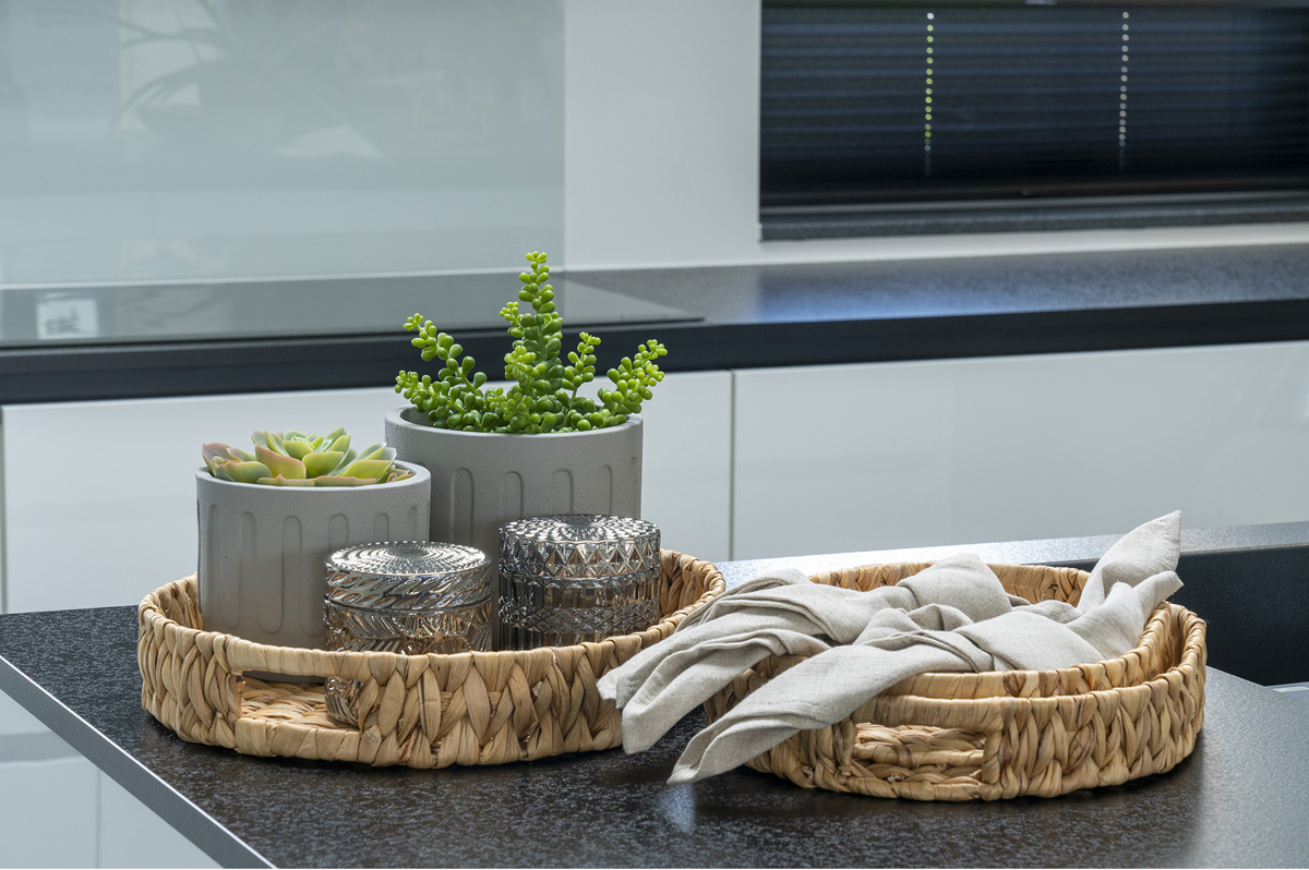 Waterhyacint dienblad Joy - set van 3