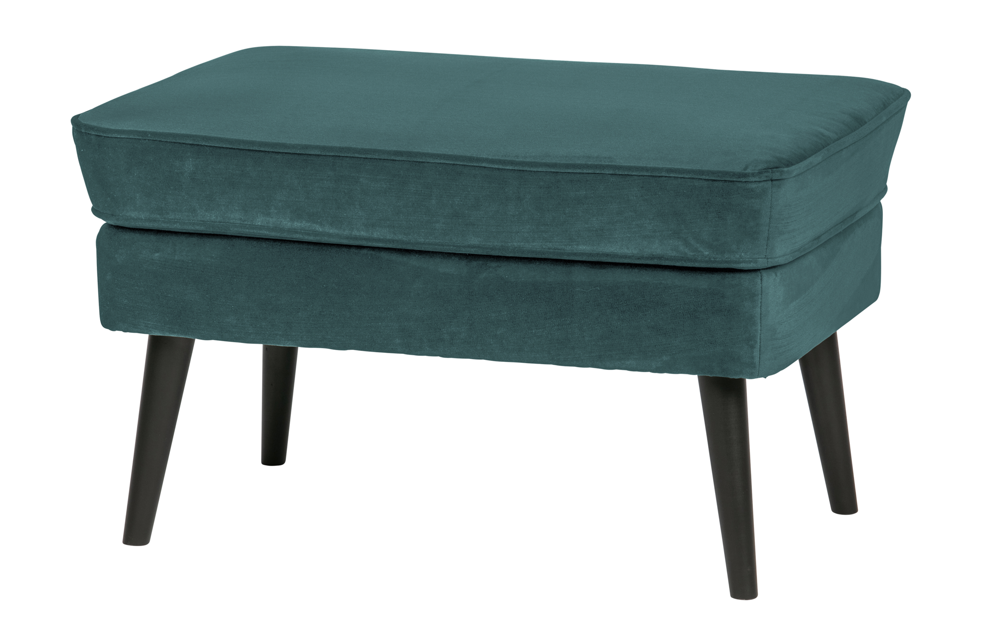 Hocker Rocco fluweel - Teal