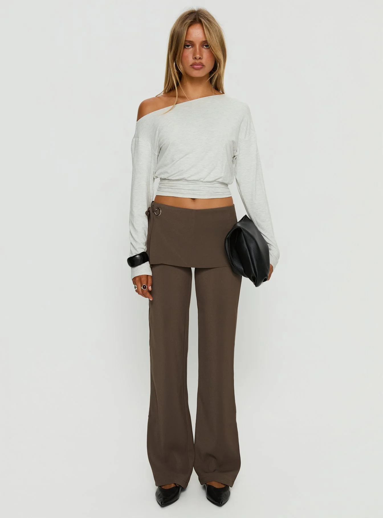 Elka Wrap Trousers Truffle