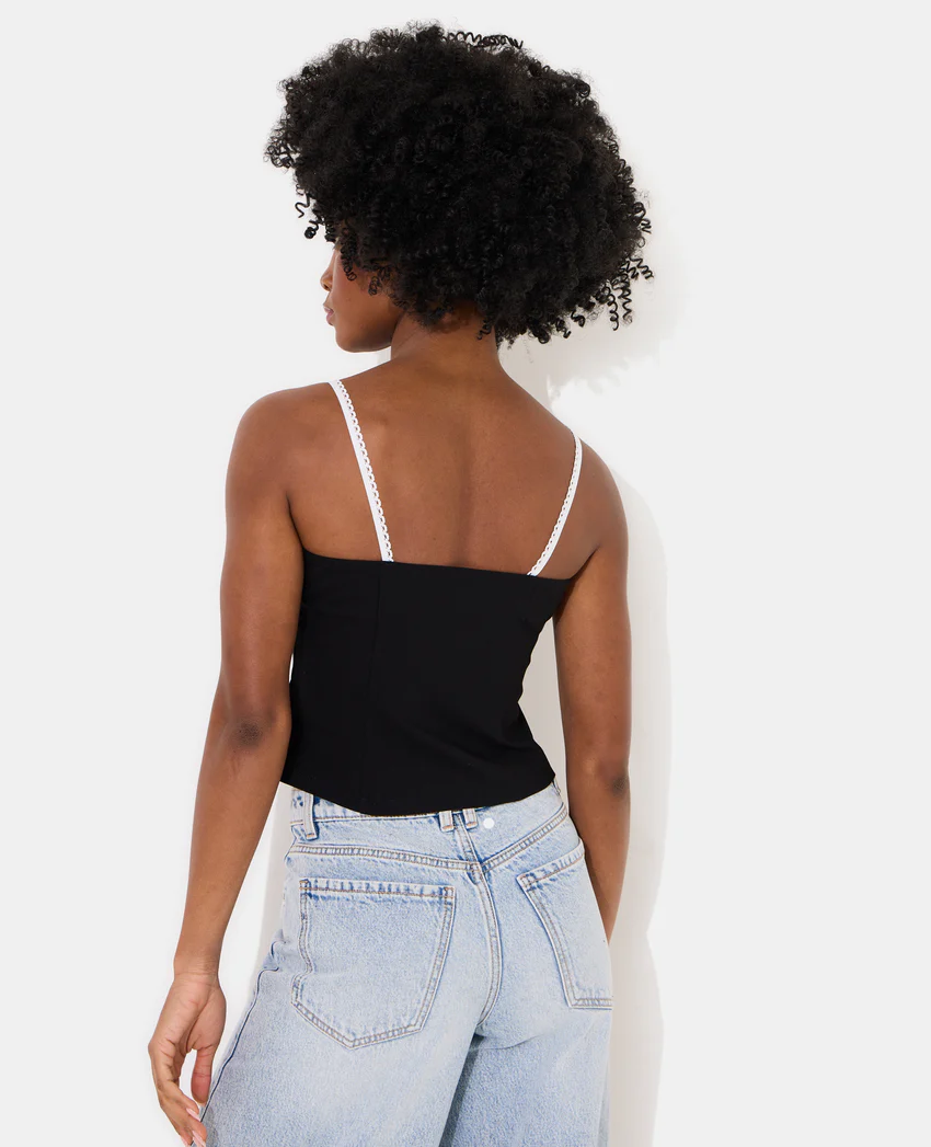 Pimkie Débardeur en tissu stretch avec dentelle