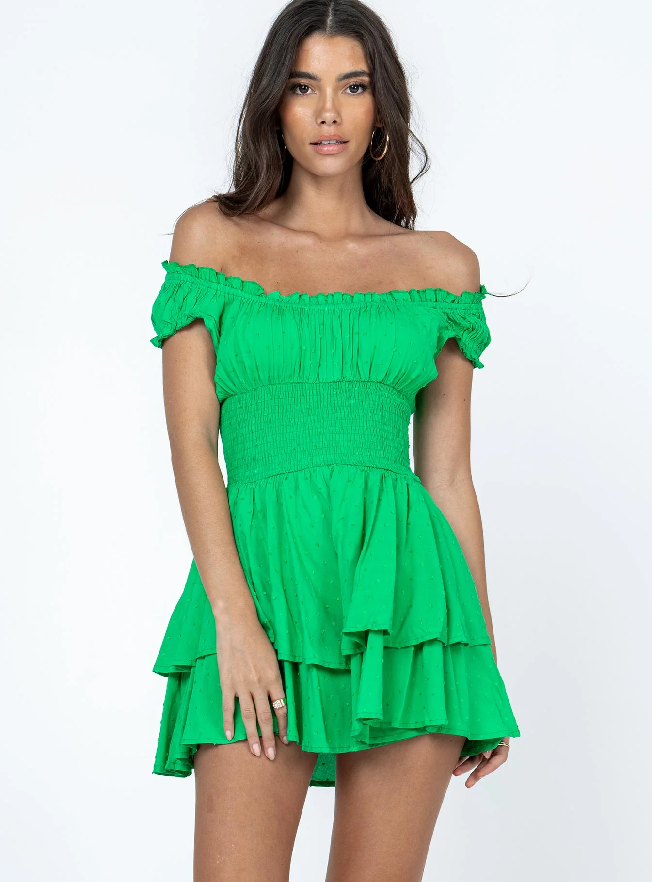 The Love Galore Romper Bright Green