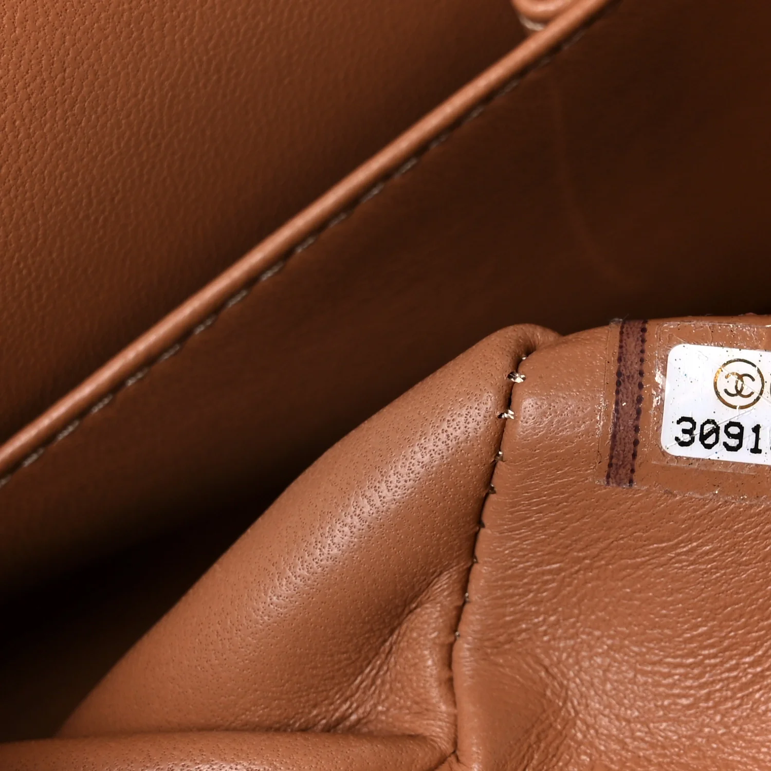 Lambskin Quilted Medium Double Flap Brown - Top Club