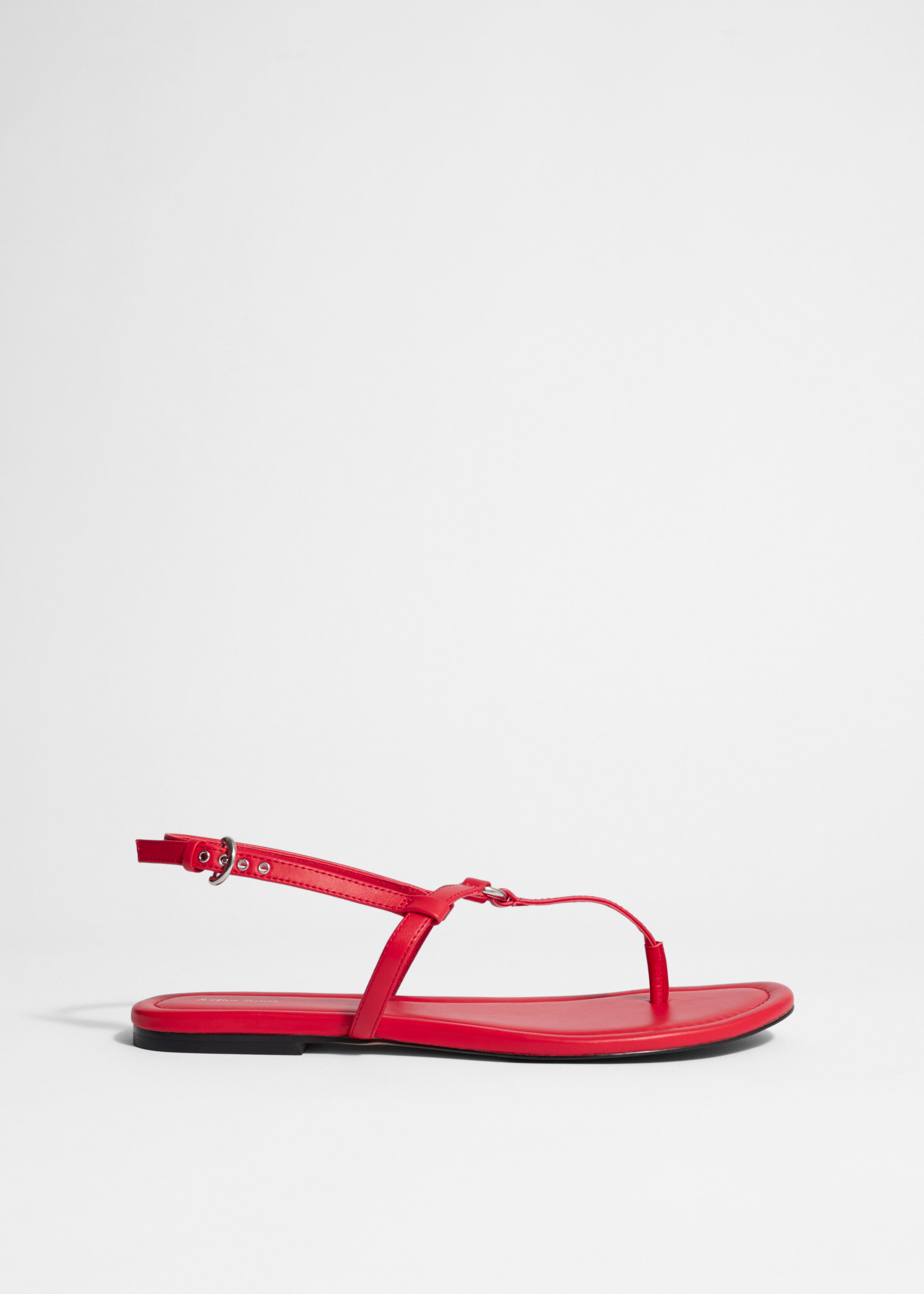 & Other Stories T-BAR LEATHER SANDALS