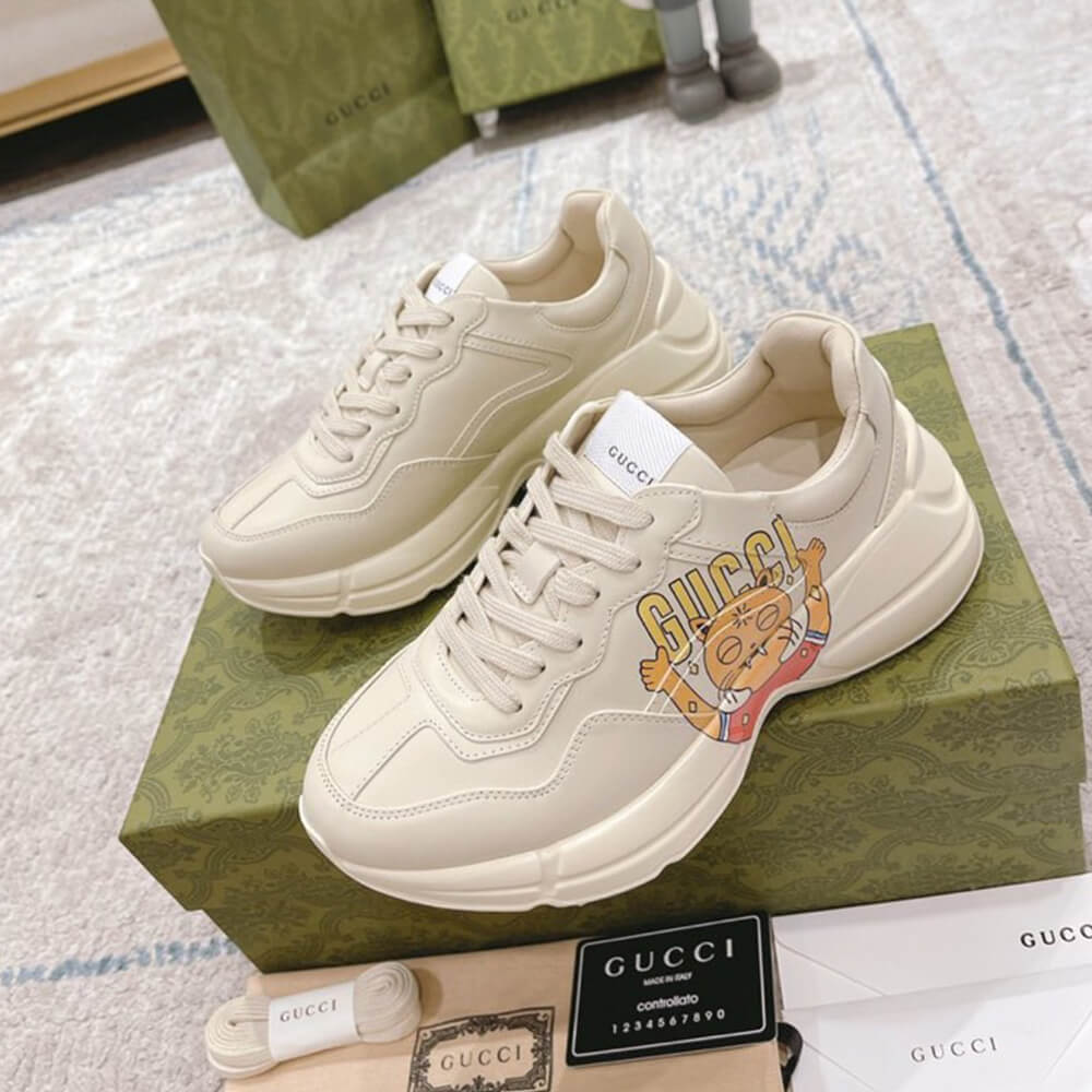 Rhyton sneaker with cat print - Top Club