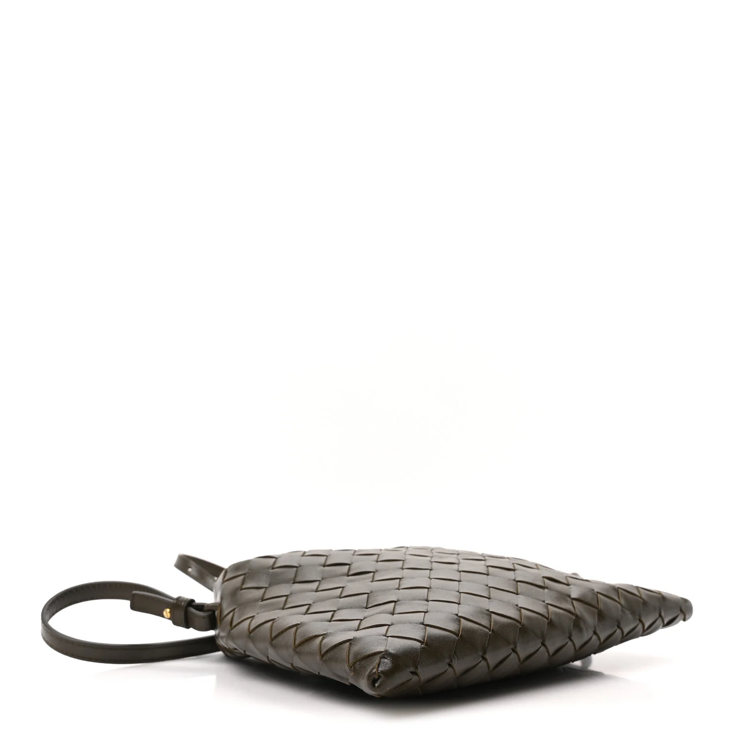 Calfskin Intrecciato Mini Hop Khaki - Top Club