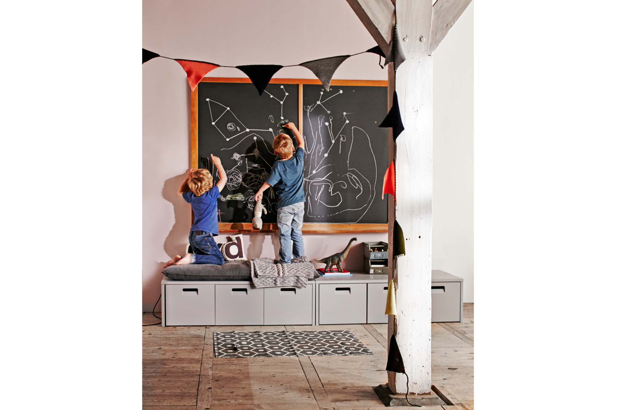 vtwonen kussen Store Canvas grijs