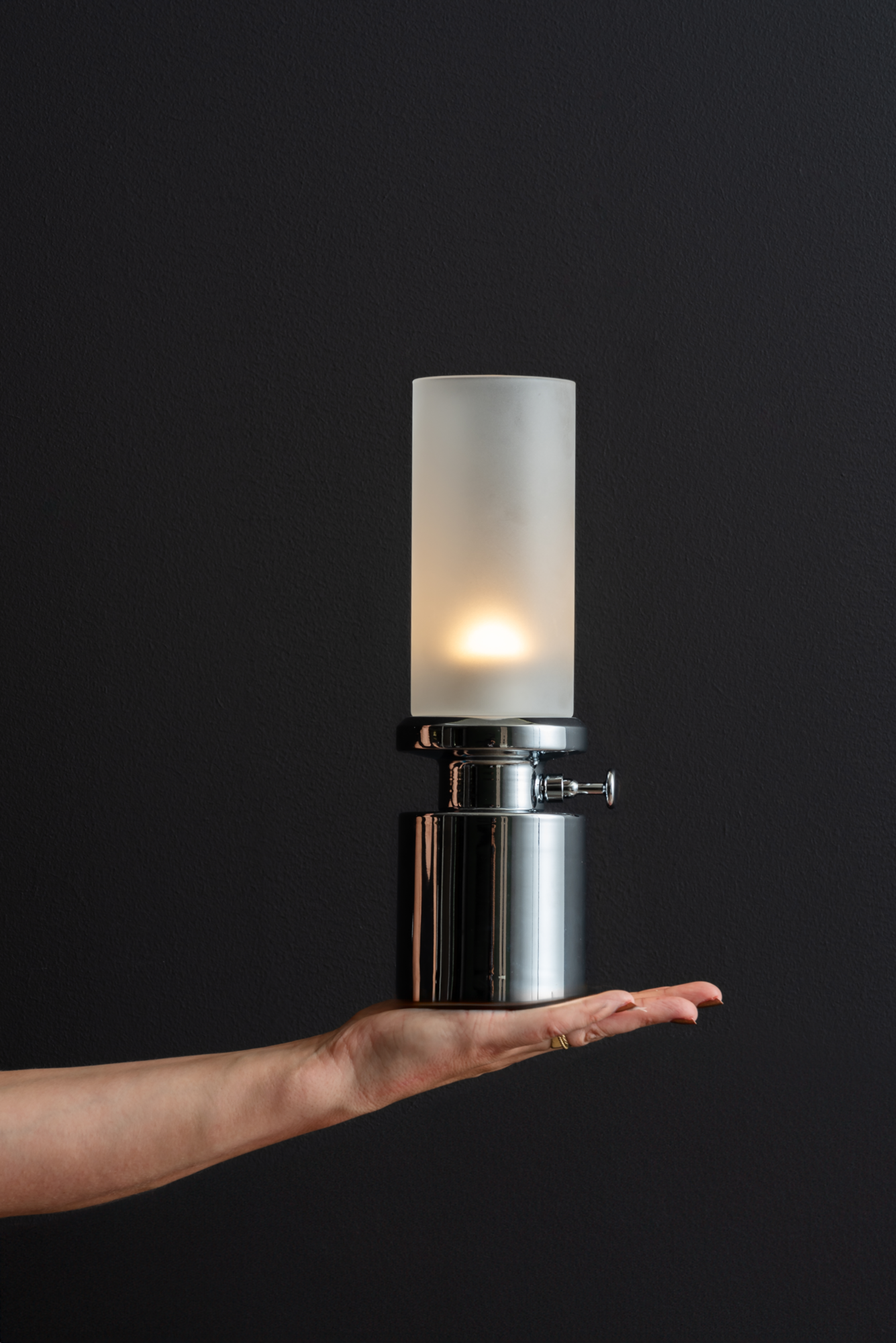 Table lamp Camp LED iron jungle green