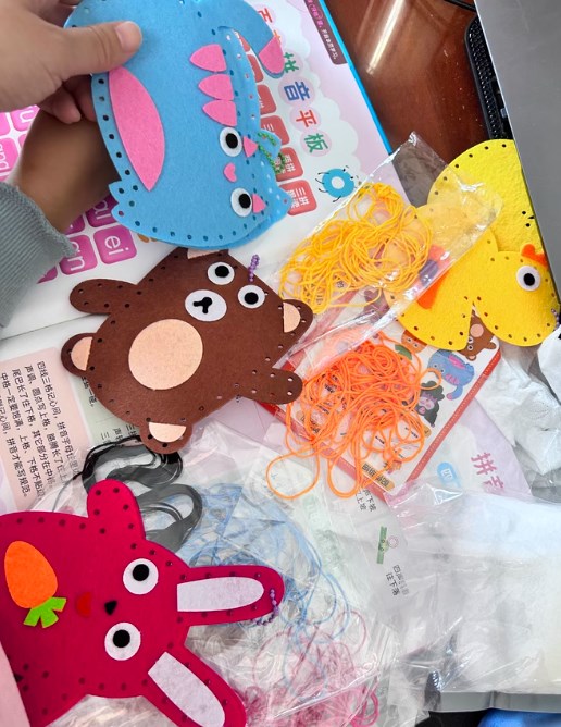 Children's DIY Felt Craft Kit Puzzle Sewing Music Pendant Non-Woven Handmade Creative Material for Early Education