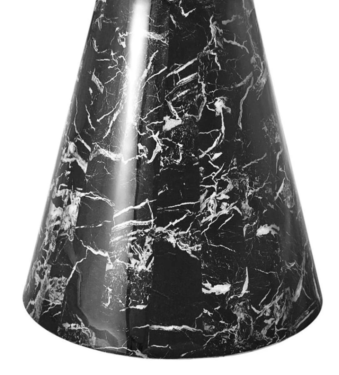 Designer dining table black 119.5 x H. 75 cm - luxury edition