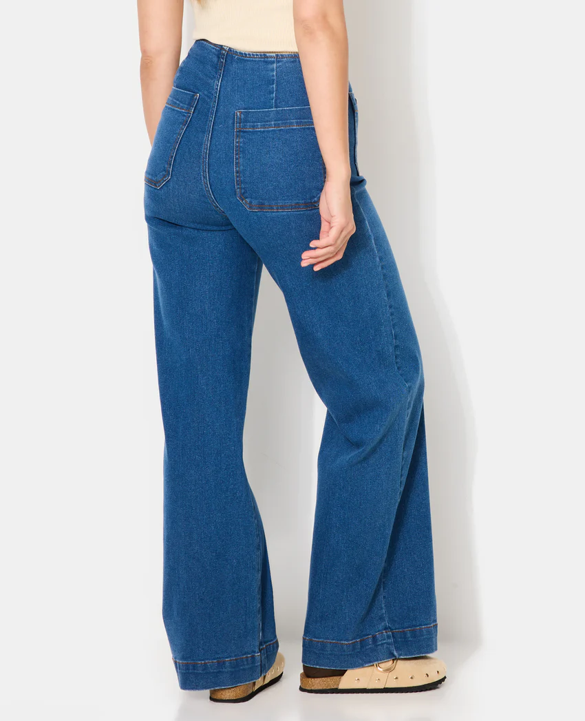 Pimkie Jean wide taille haute avec poches devant