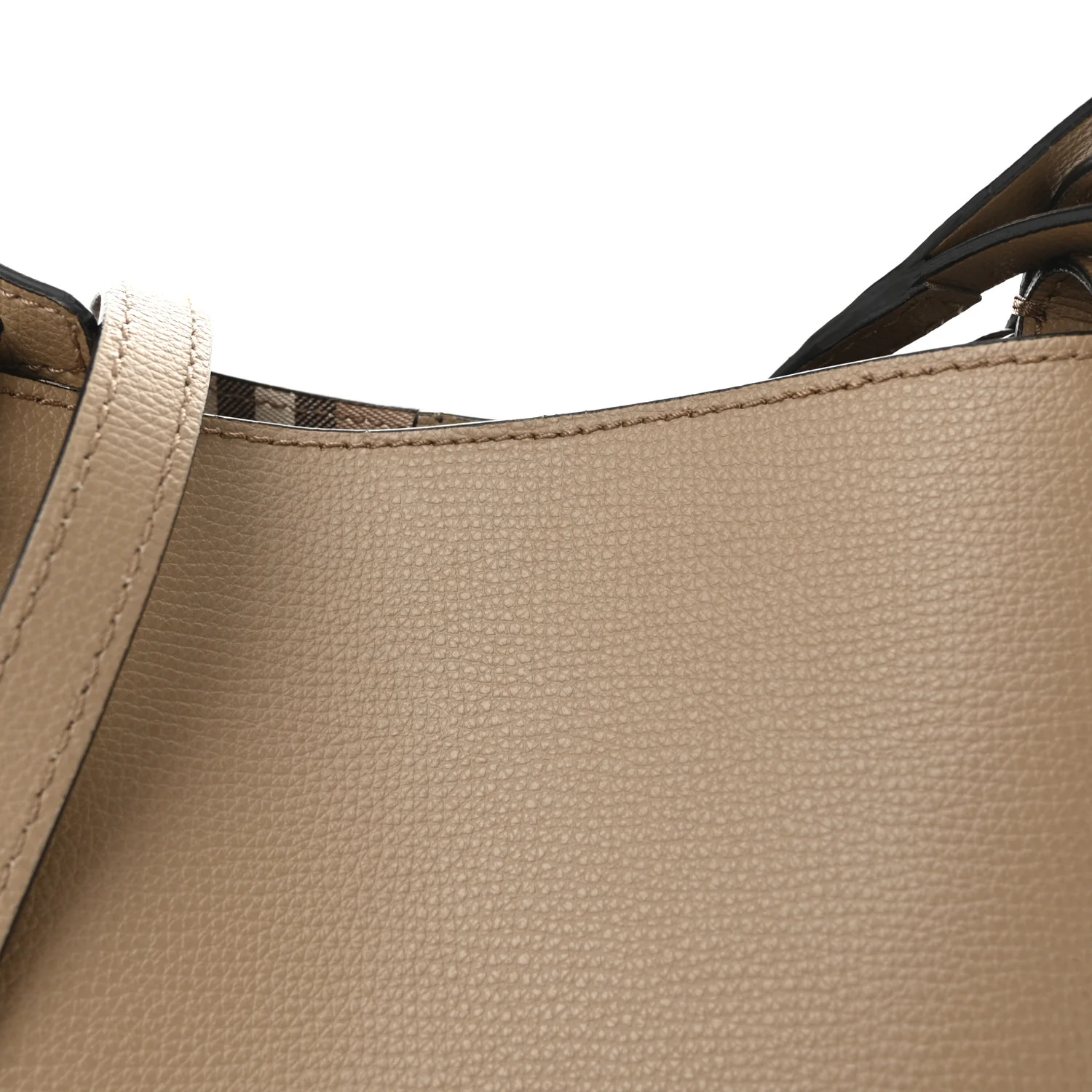 Haymarket Check Colours Small Lorne Bucket Crossbody Beige - Top Club