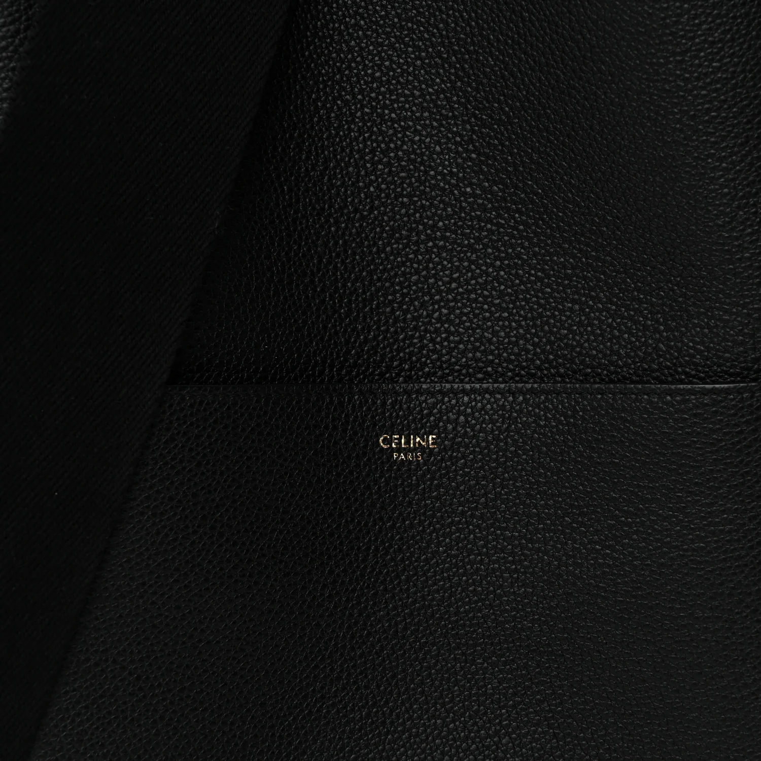 Soft Grained Calfskin Sangle Bucket Bag Black - Top Club