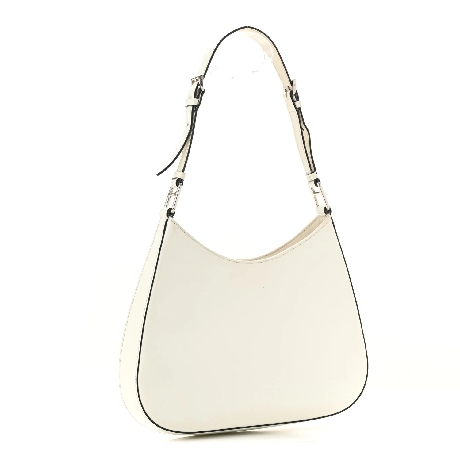 Spazzolato Cleo Adjustable Strap Shoulder Bag White - Top Club