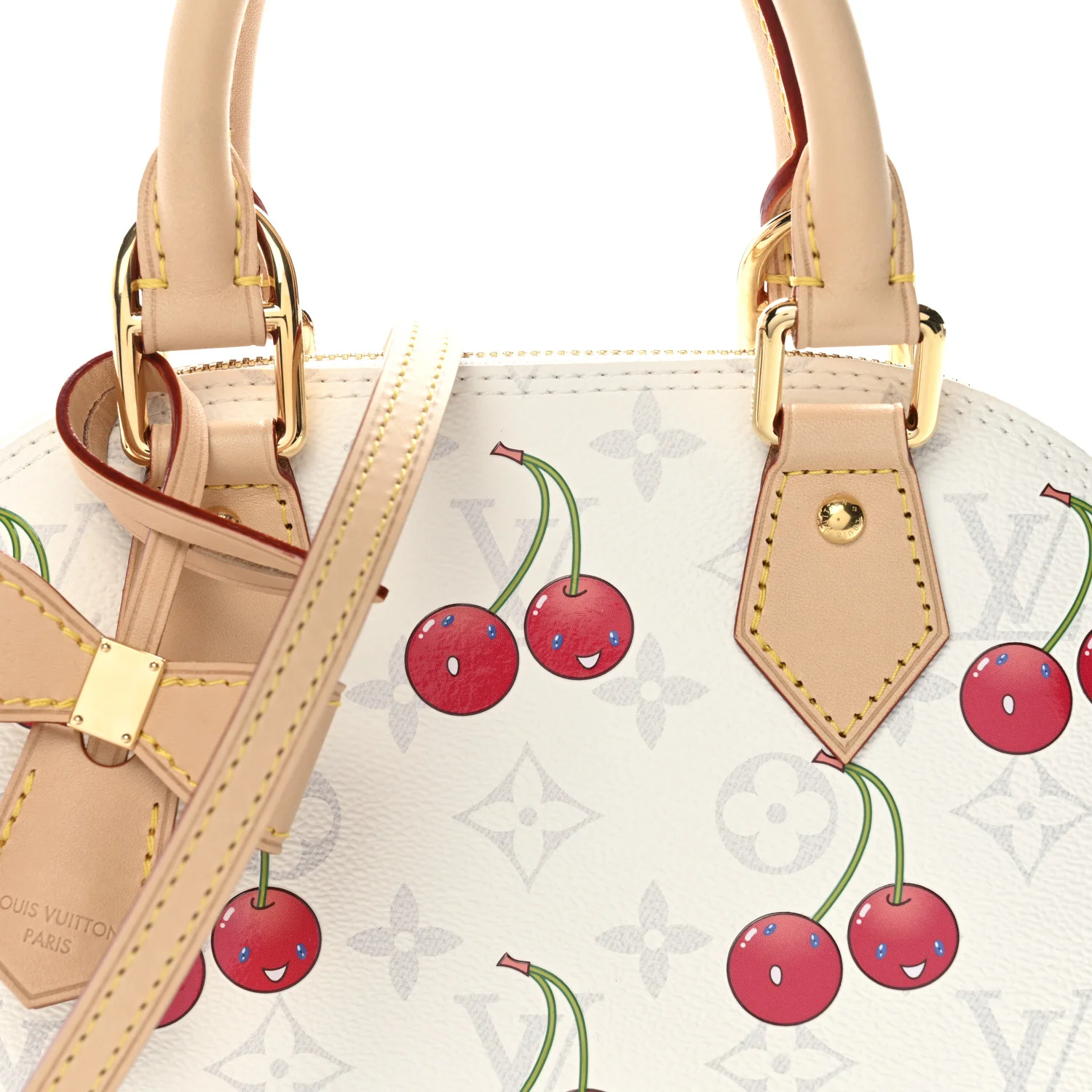 LV X TM Monogram Cerises Alma BB White - Top Club