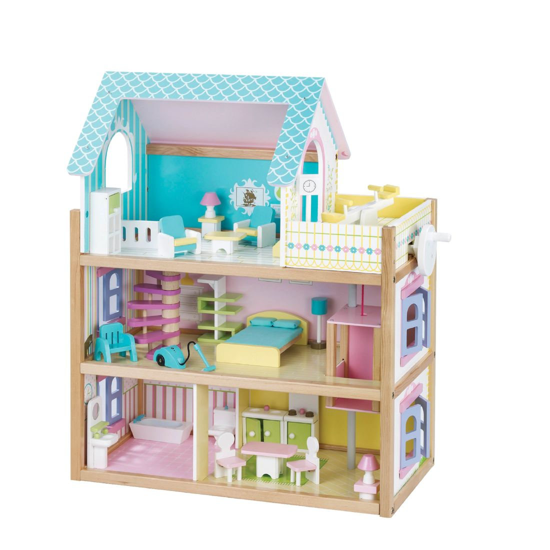 Poppenhuis Blauw XL