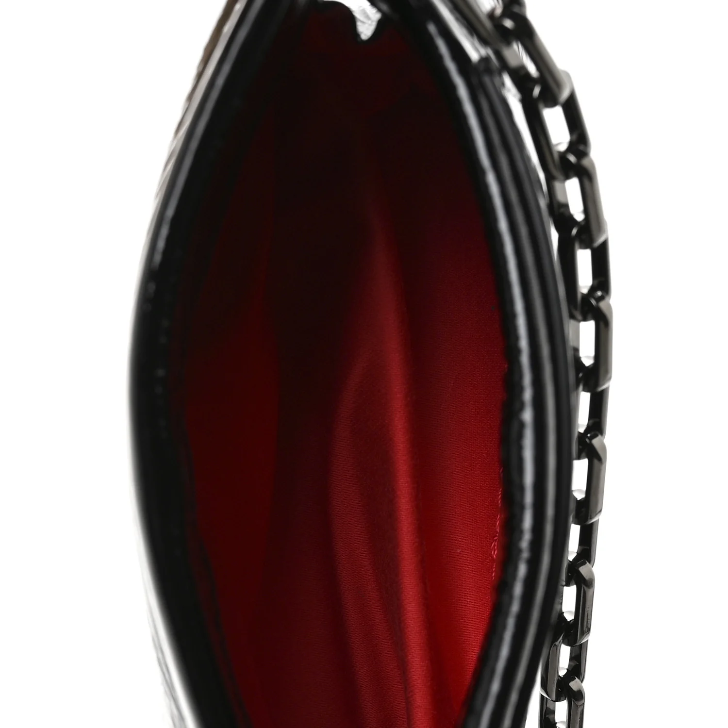 Patent Vog Small Loubitwist Clutch Black - Top Club
