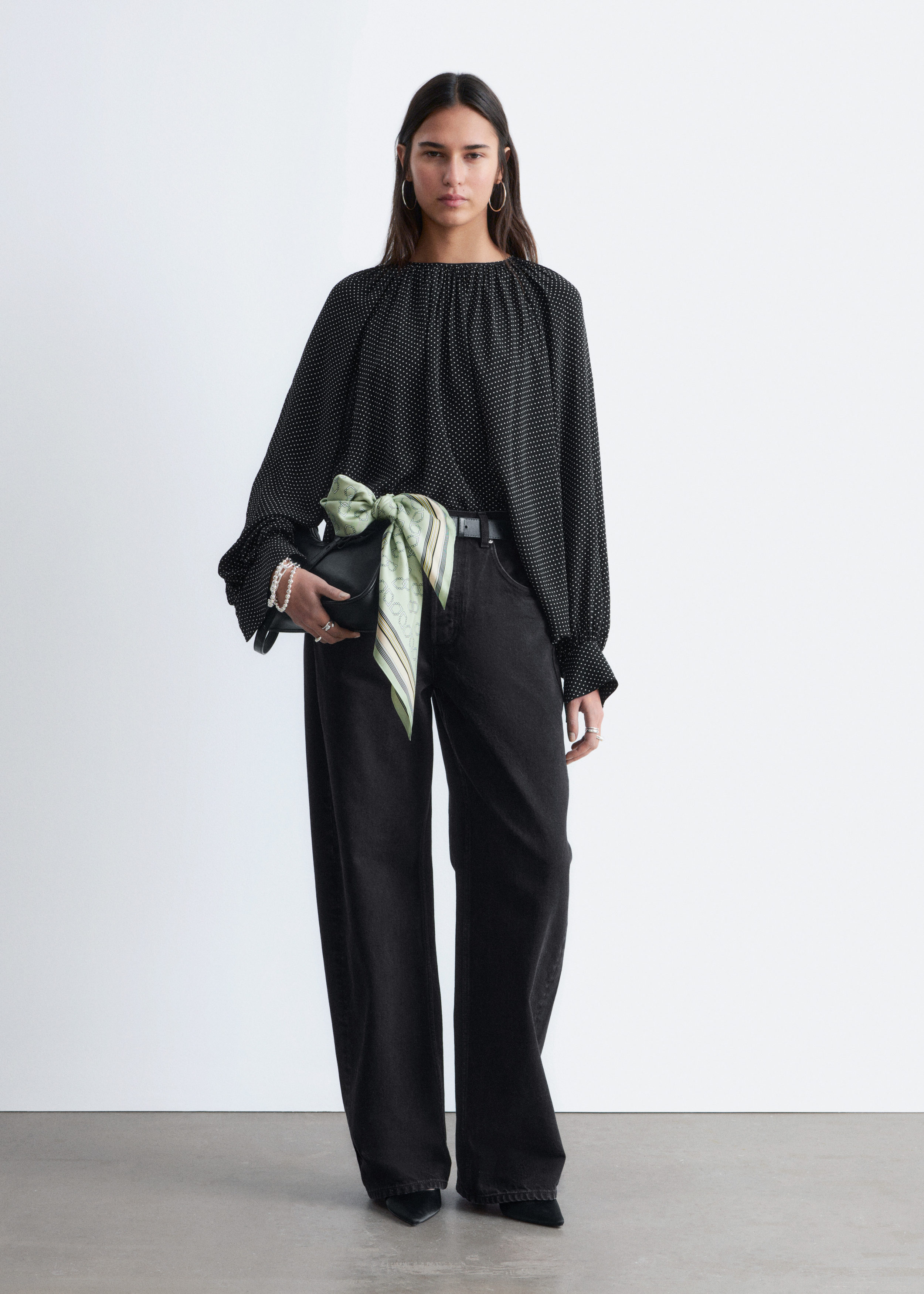 & Other Stories BALLOON-SLEEVE BLOUSE