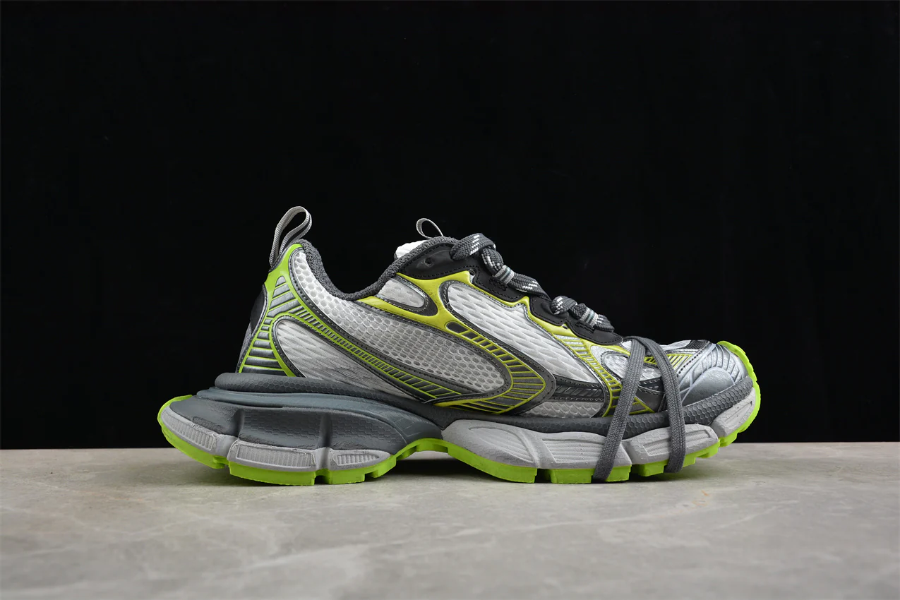 Balenciaga 3XL Sneakers – Silver Black -Lime - Sneaker Replica Workshop