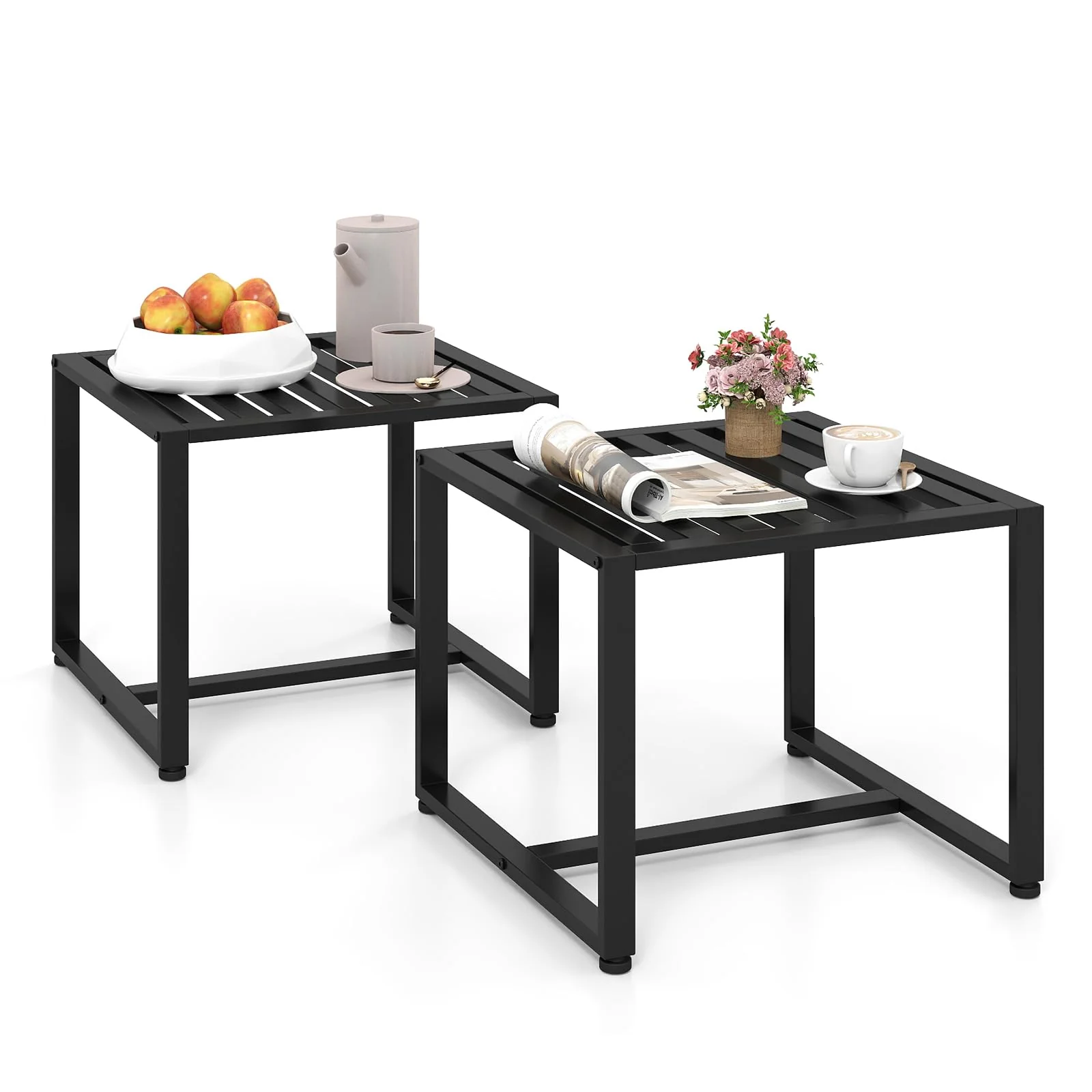 BEFOUNDLOVELY Set of 2 Outdoor Side Tables