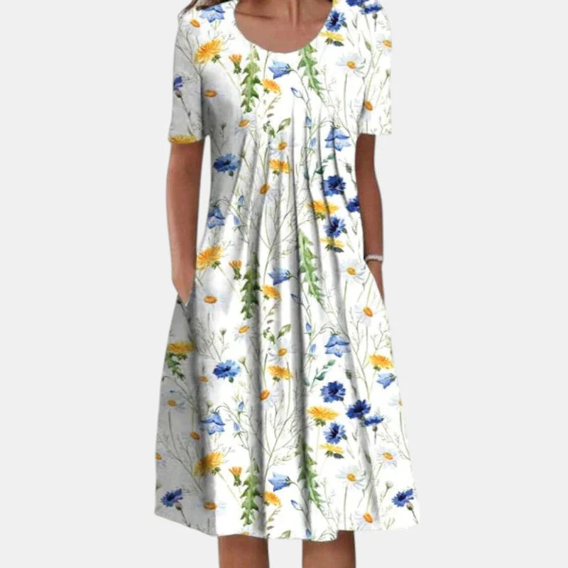 Gaëlle | Robe en Coton avec Couverture du Ventre