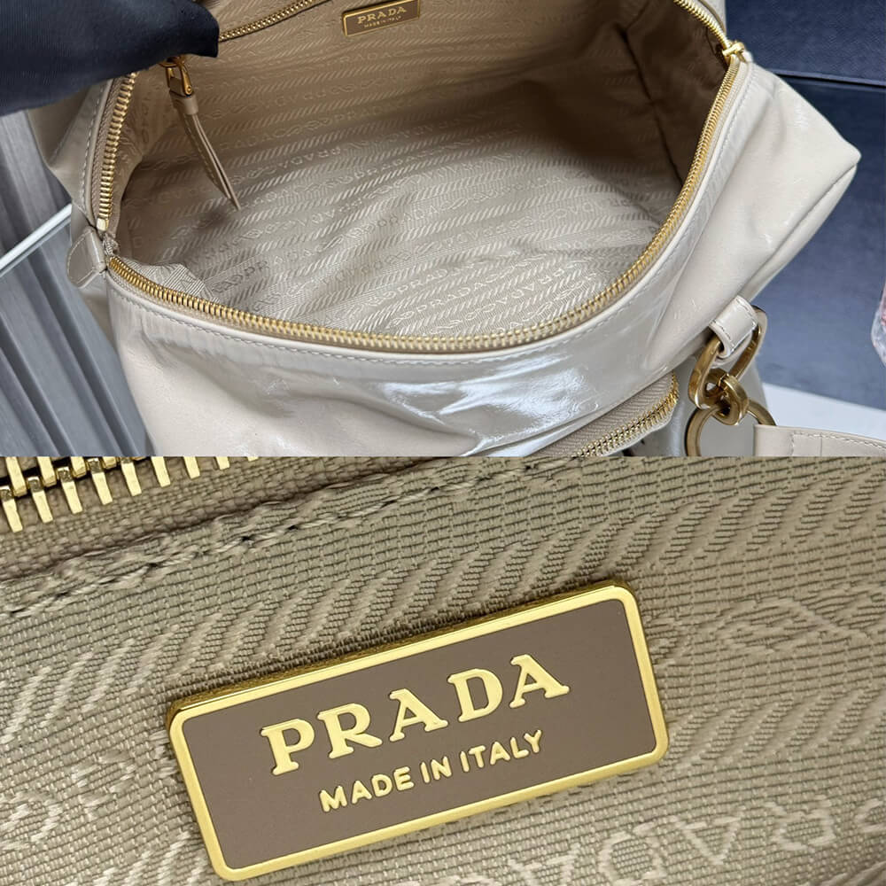 Prada Dangle medium leather top-handle bag(HIGH-END GRADE) - Top Club