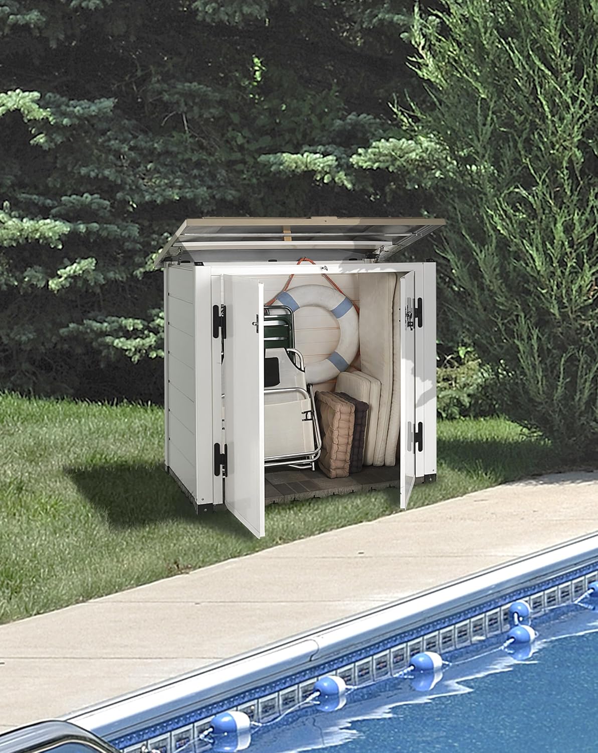 Tuscany Evo V50.08.004 Casetta da Giardino, Beige, 131 x 88 x 133 cm
