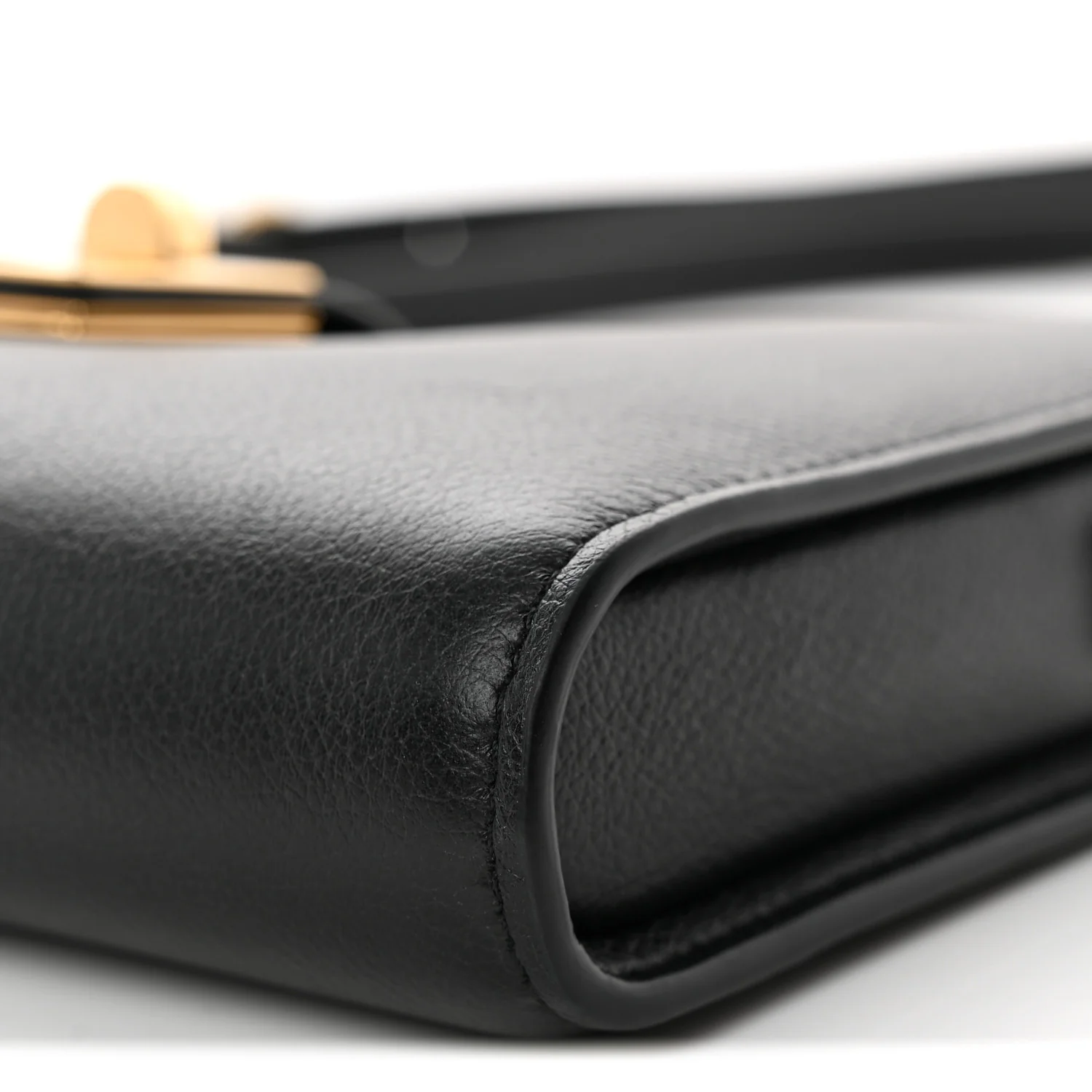 Grained Calfskin 16 Pochette Black - Top Club