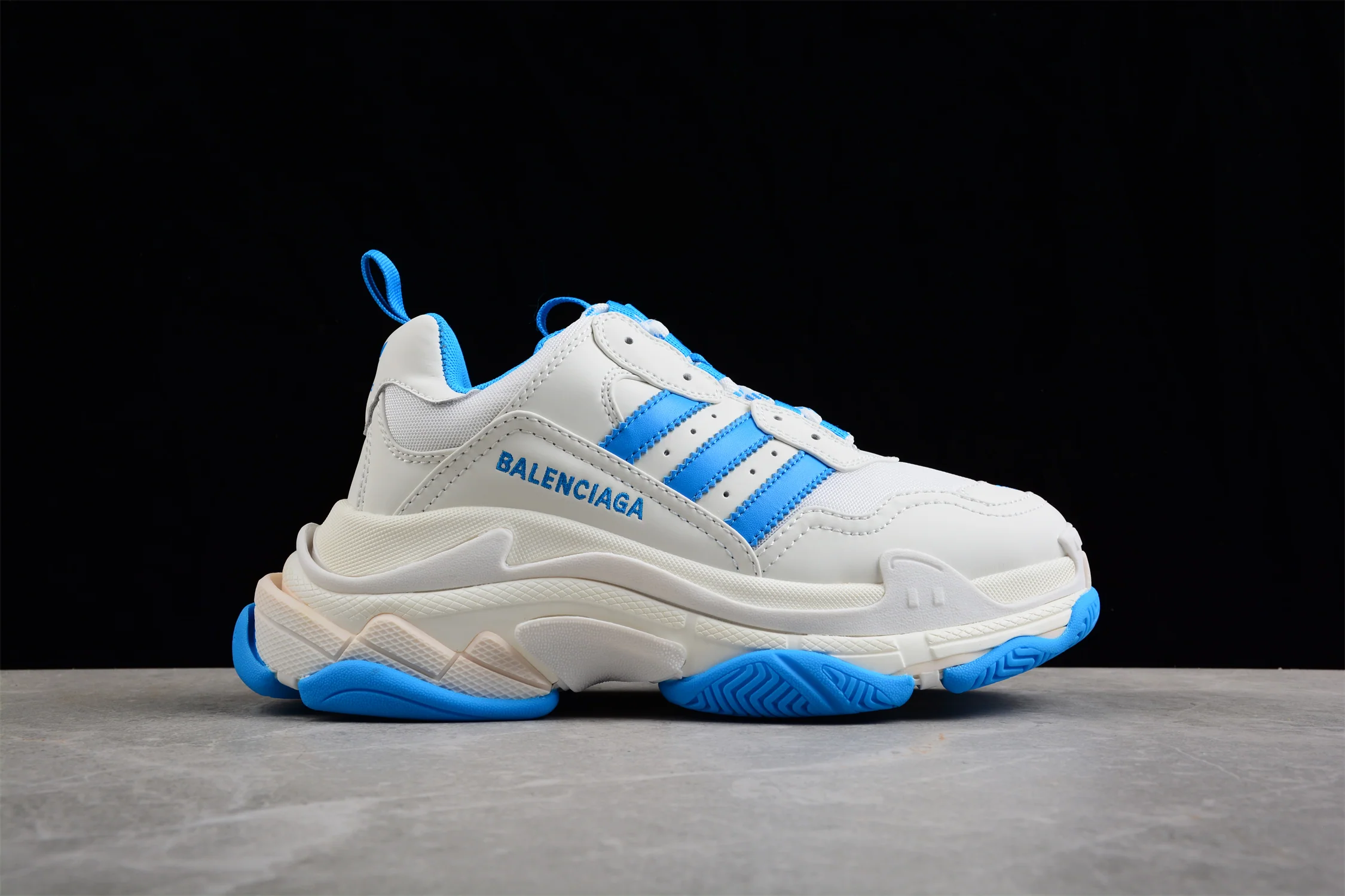 Adidas x Balenciaga Triple S – White/Blue - Sneaker Replica Workshop