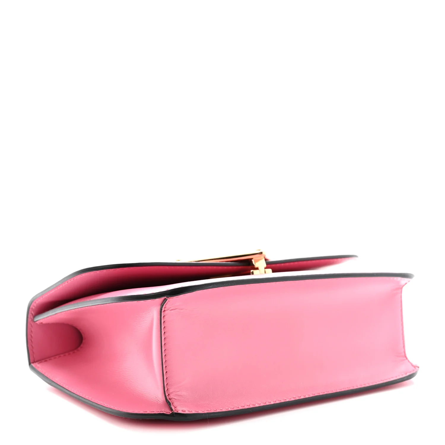 Box Calfskin Triangle Embleme Flap Shoulder Bag Begonia - Top Club