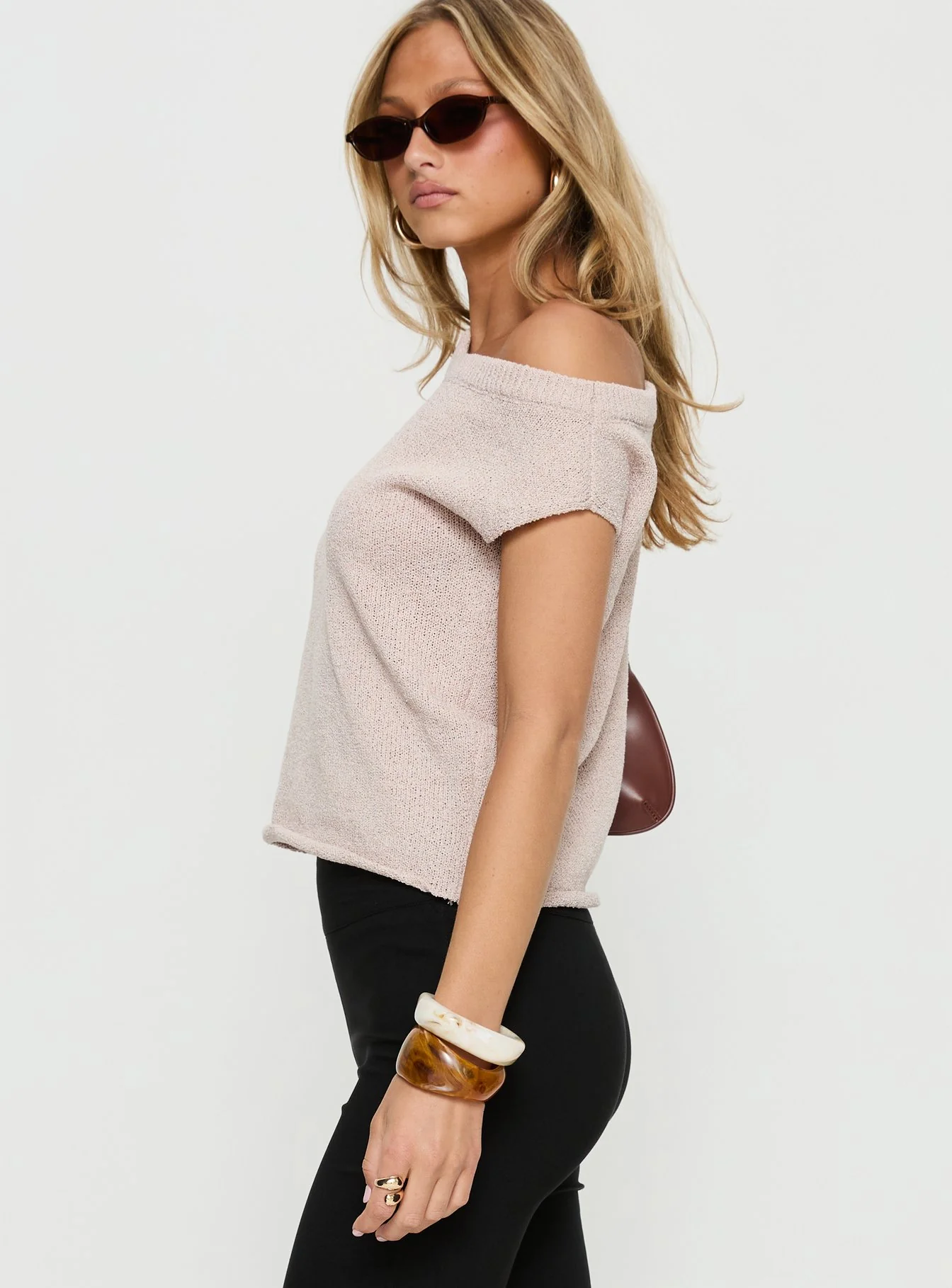 Ashfield Off Shoulder Top Oat
