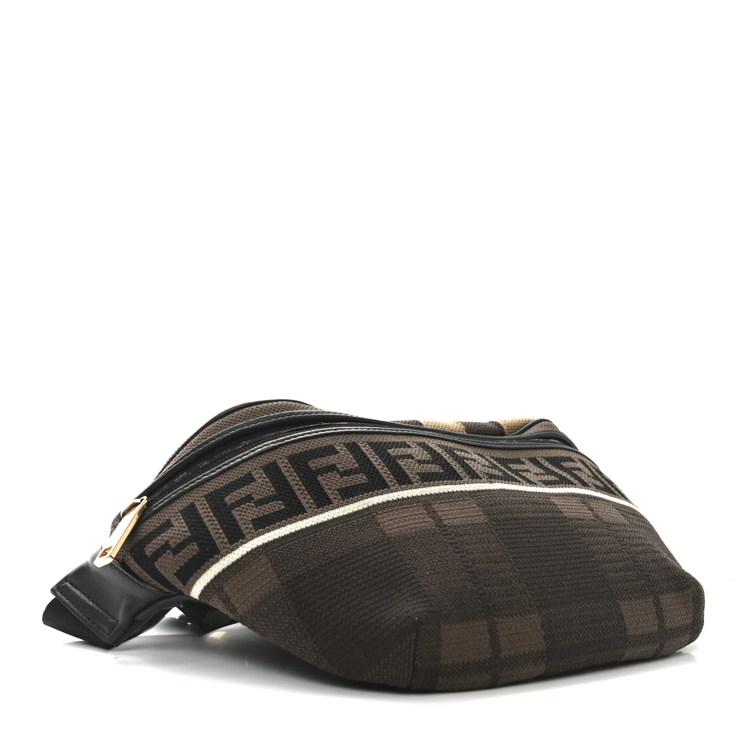 Vitello Century Maglia Pattern Mix Belt Bag Havana - Top Club