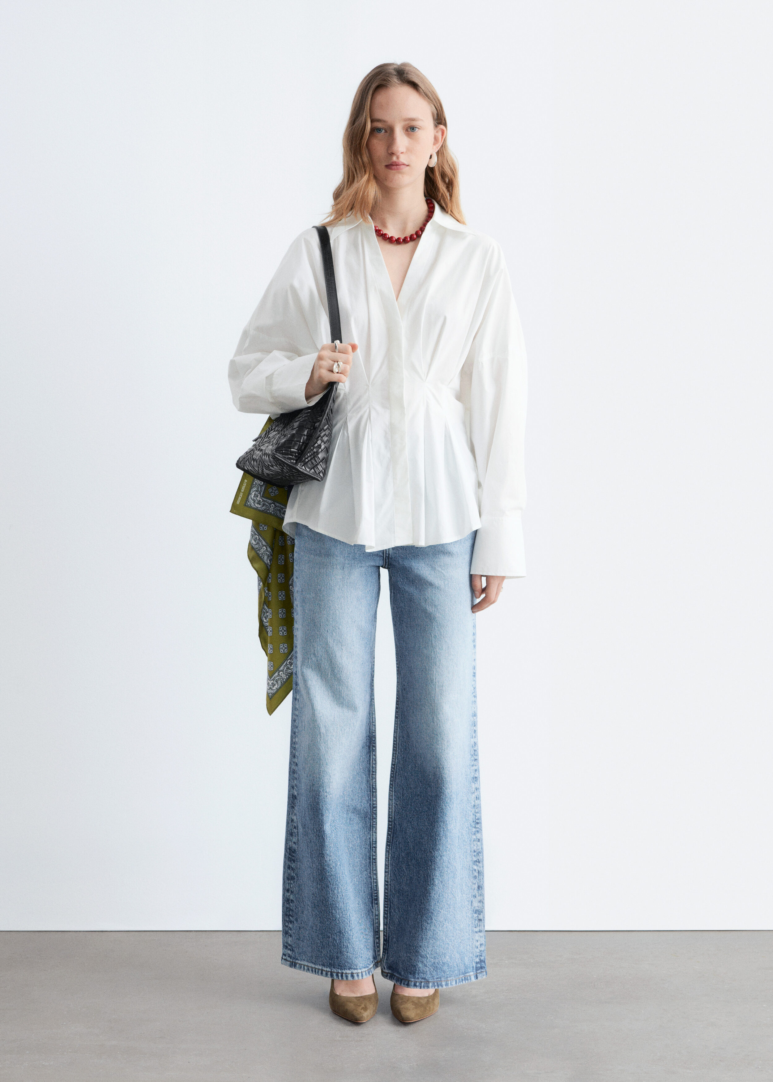 & Other Stories FITTED-WAIST COTTON SHIRT