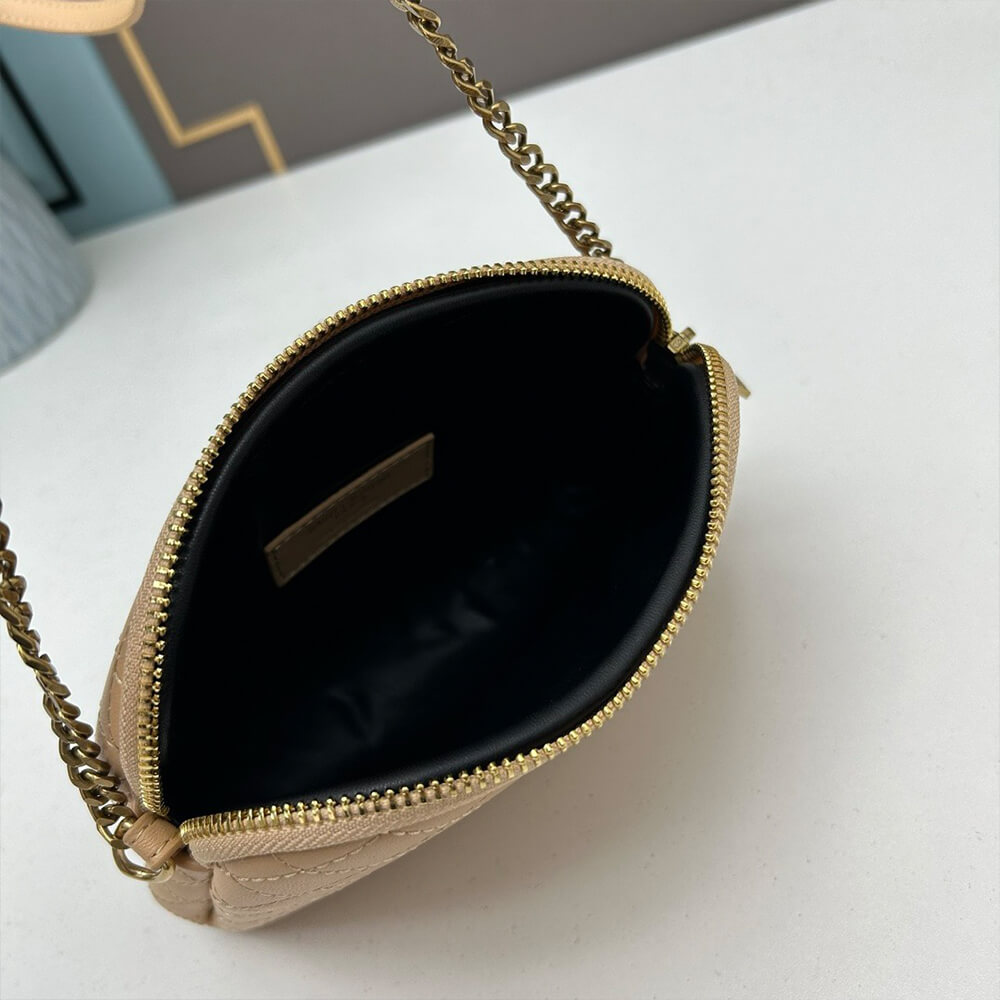 YSL Gaby zipped pouch in quilted lambskin - Top Club