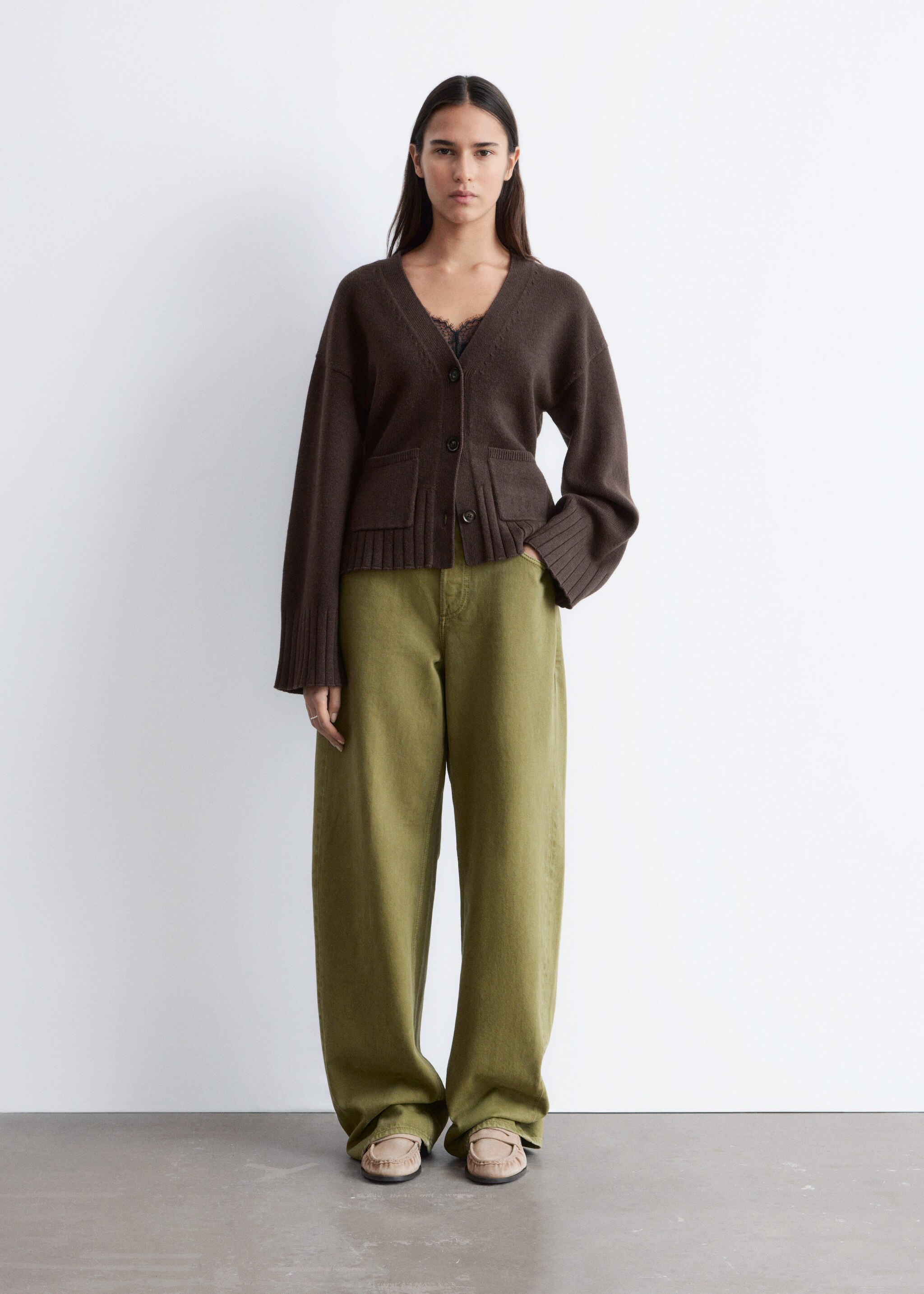 & Other Stories TAPERED KNIT CARDIGAN