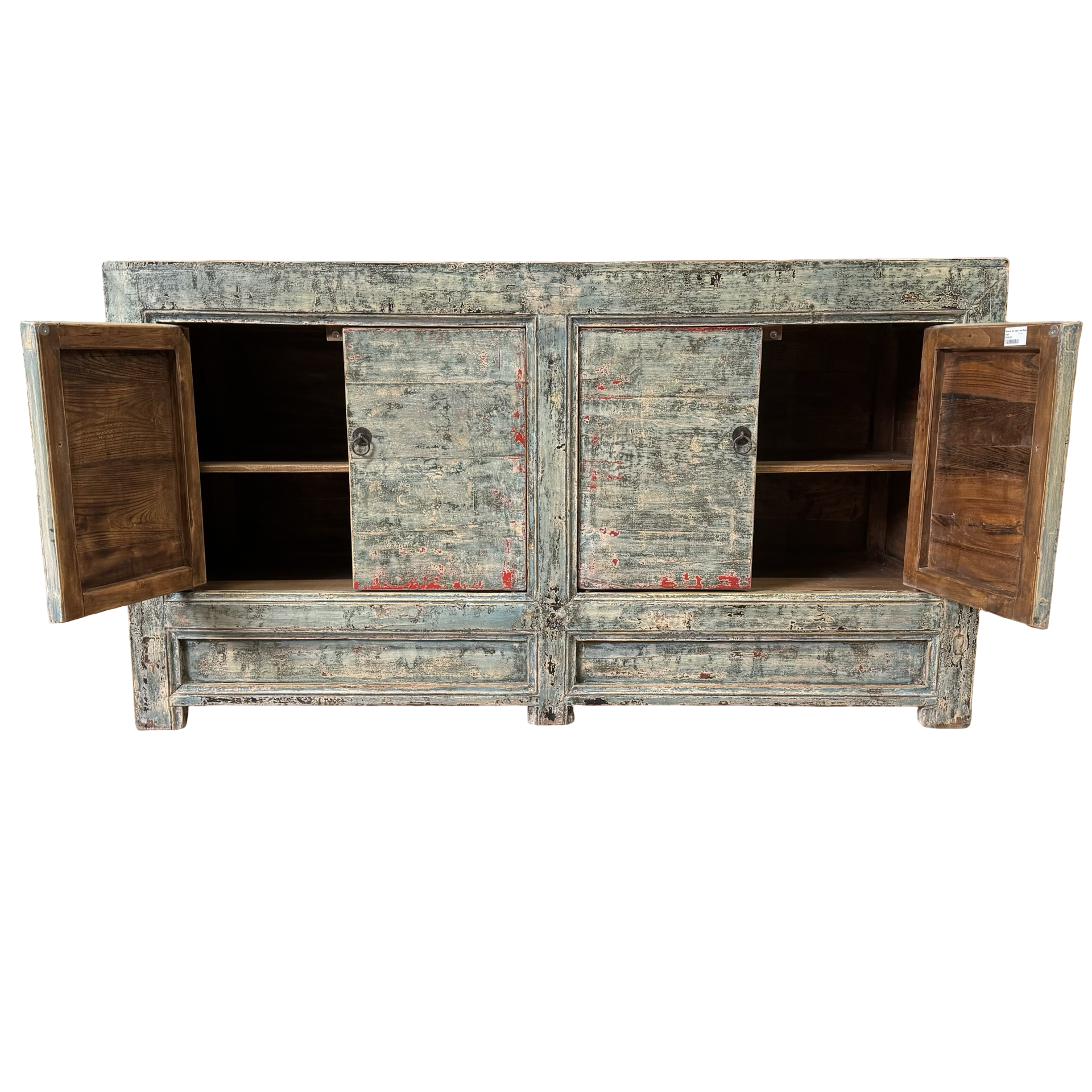 Dressoir 4 deurs blauw uniek