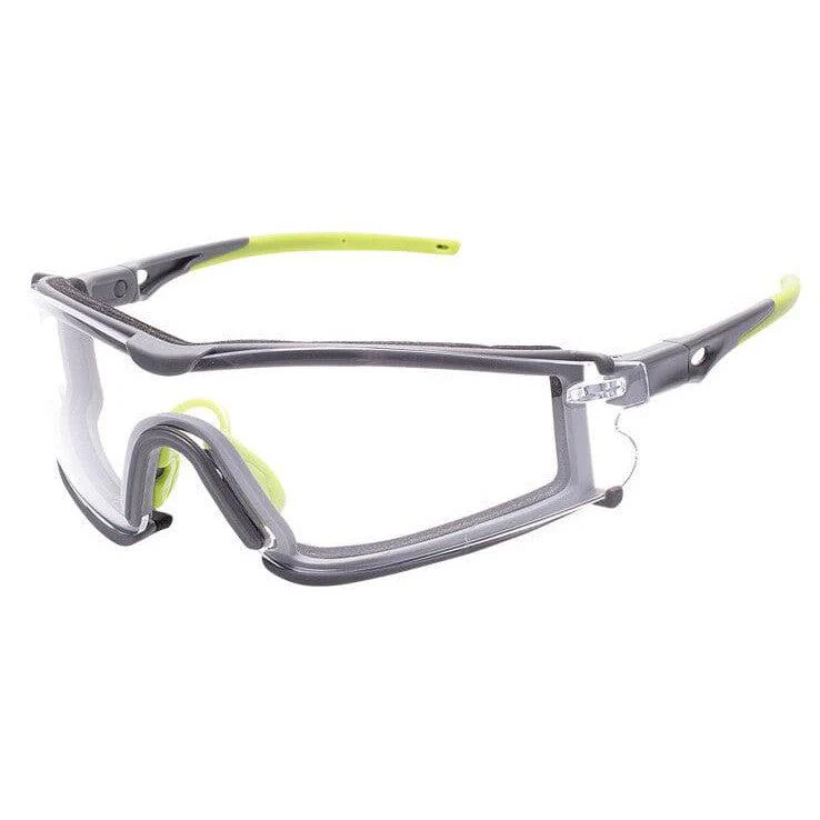 Encon Veratti Scudo Foam-Padded Safety Glasses with Gray/Green Frame and Clear Anti-Fog Lens - Alvarez Pro Painting LLC