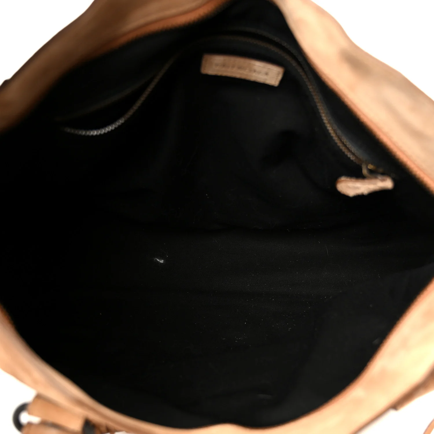 Waxed Suede Calfskin Classic Hardware Medium Le City Camel - Top Club