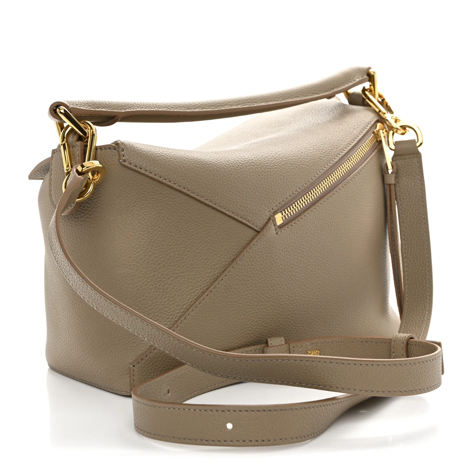 Grained Calfskin Small Puzzle Edge Bag Sand - Top Club