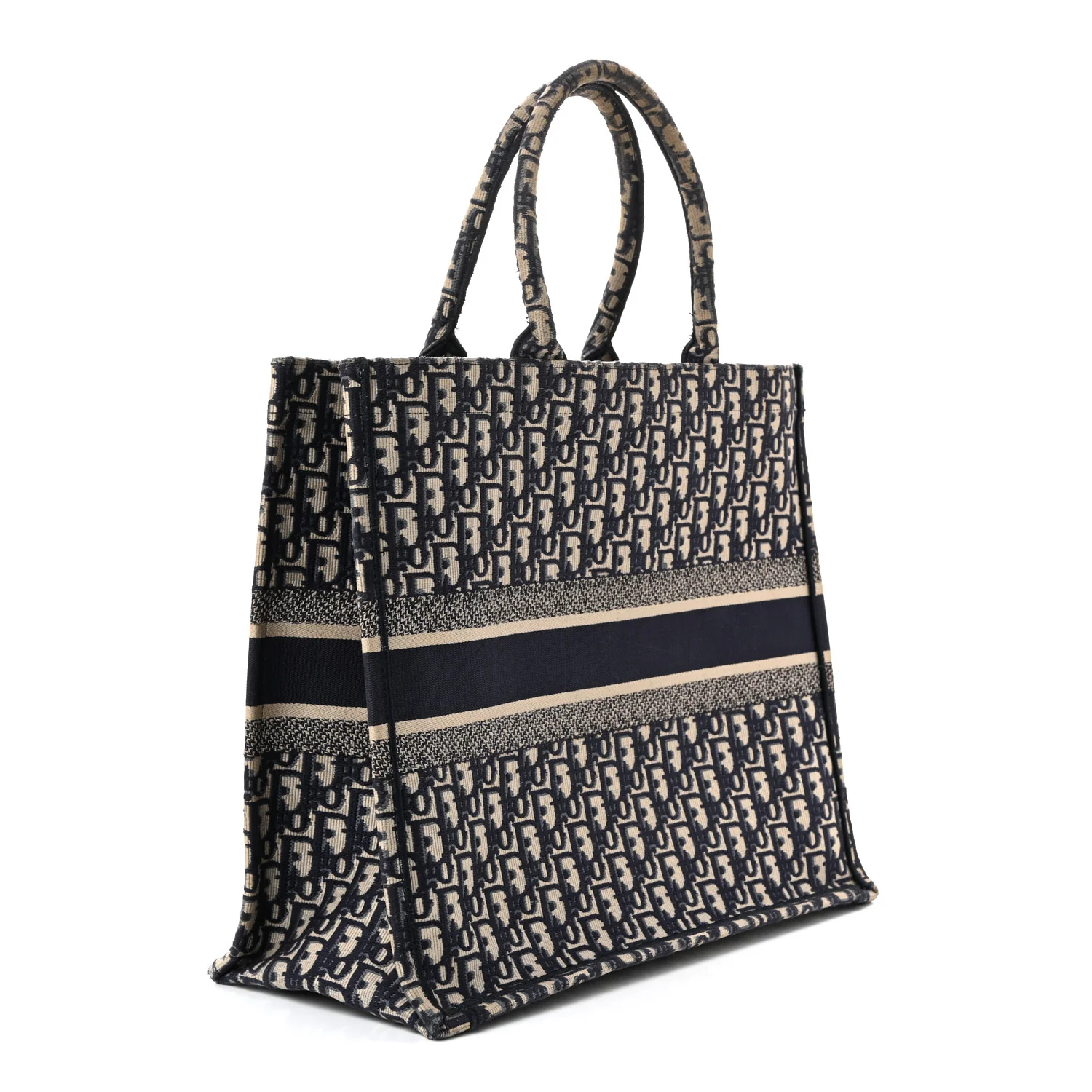Oblique Large Book Tote Blue Multicolor - Top Club