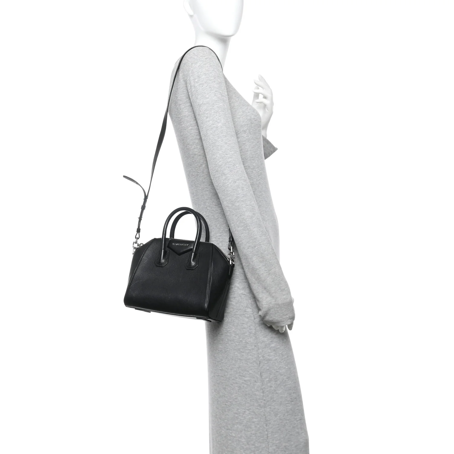 Sugar Goatskin Mini Antigona Black