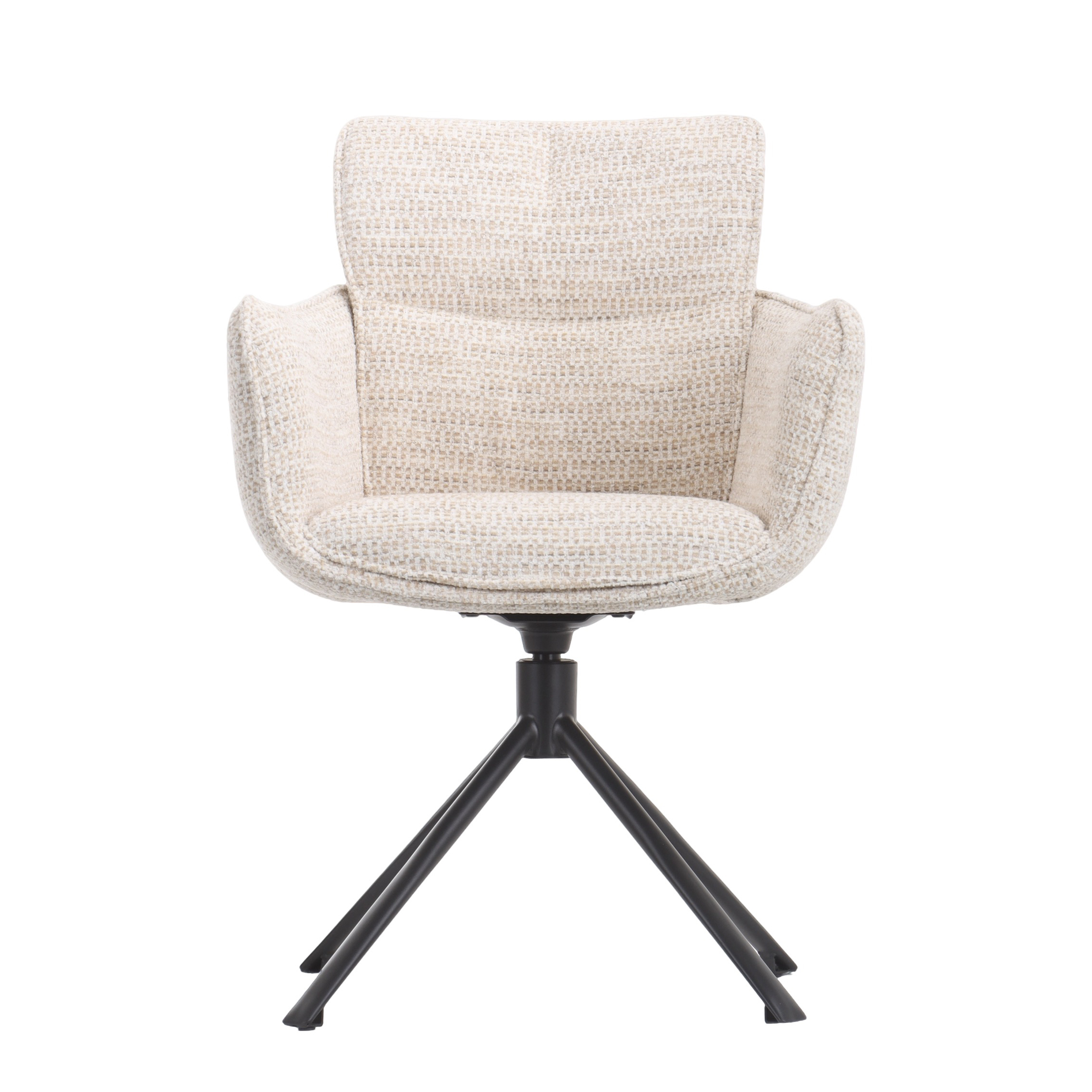 Draaistoel Cristiano stof beige