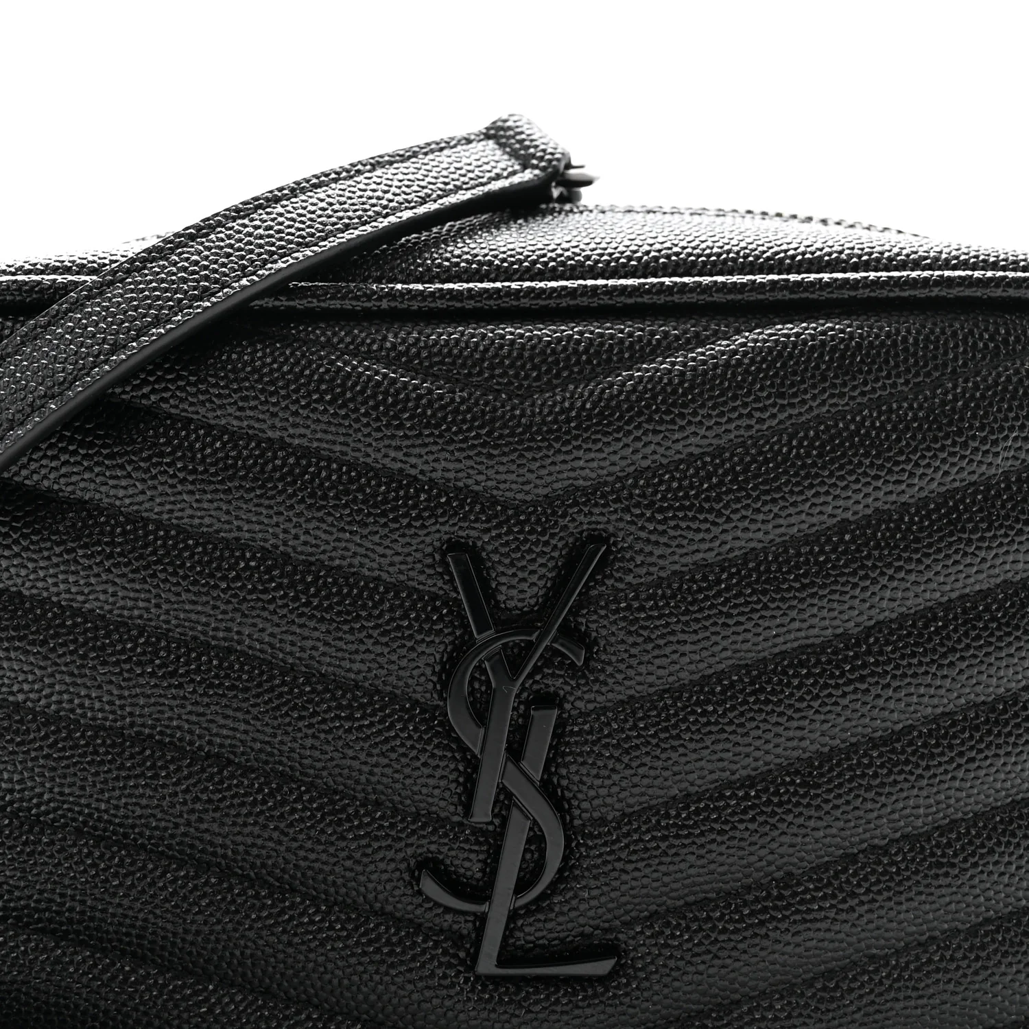 Grain De Poudre Matelasse Monochrome Monogram Mini Lou Camera Bag Black - Top Club