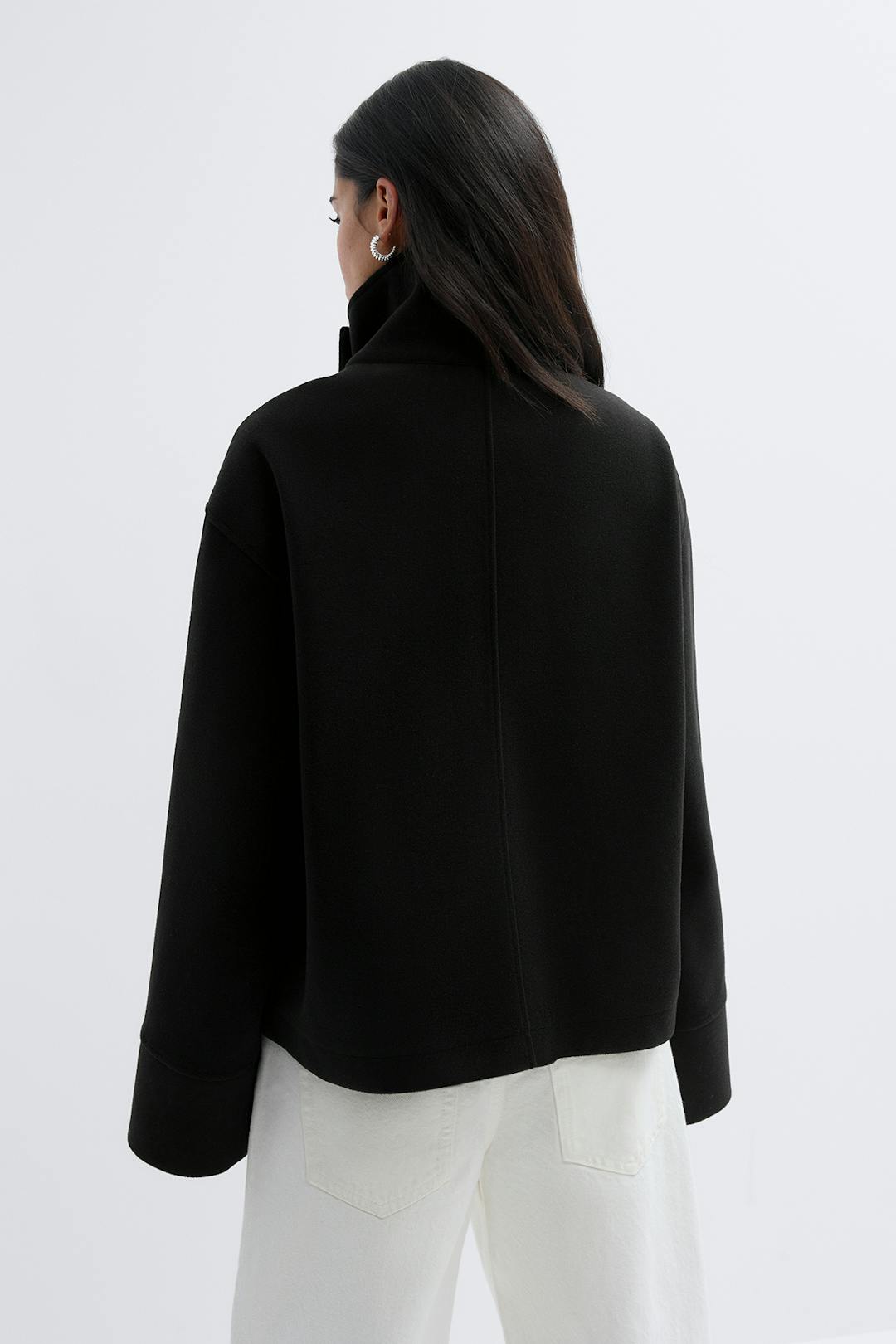 Gina Tricot high neck short felt jacket