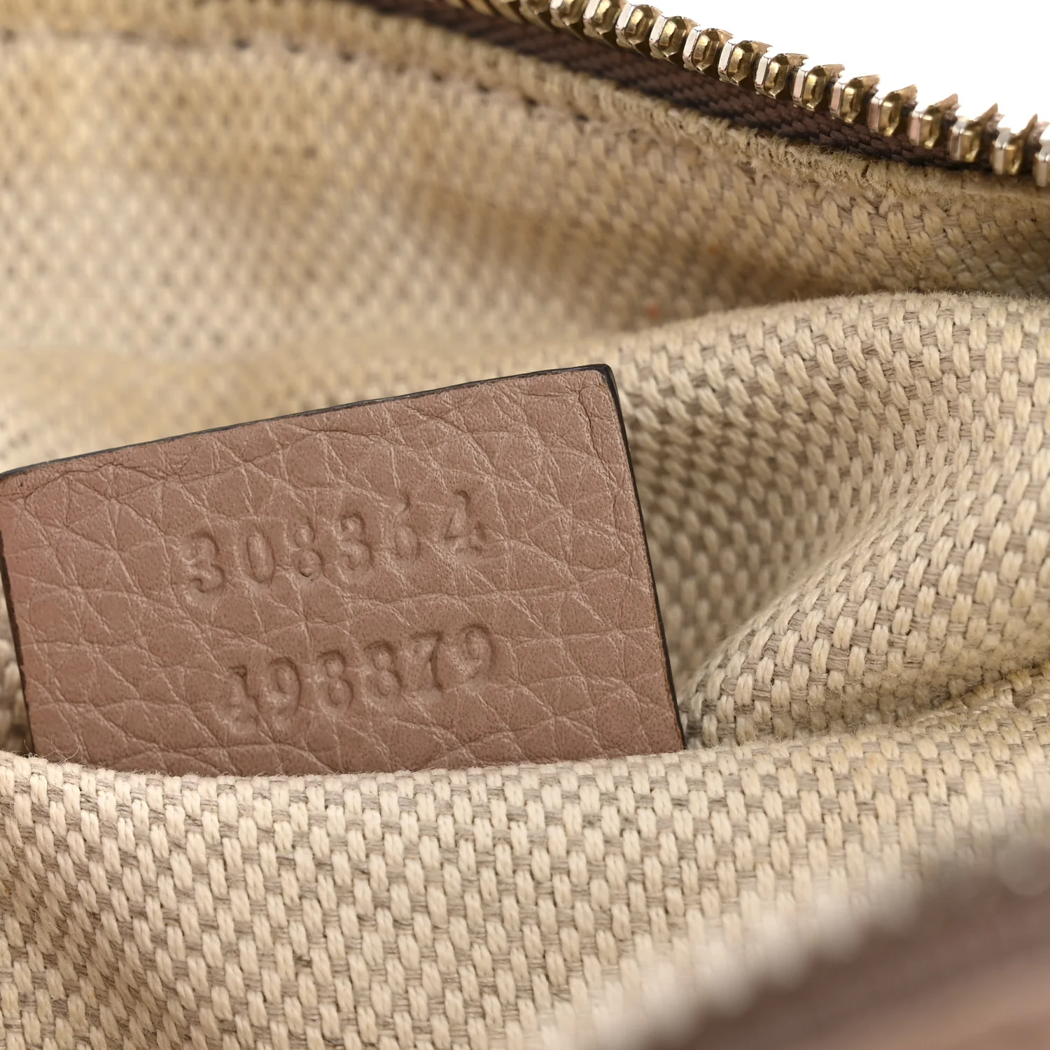 Pebbled Calfskin Small Soho Disco Bag Rose Beige - Top Club