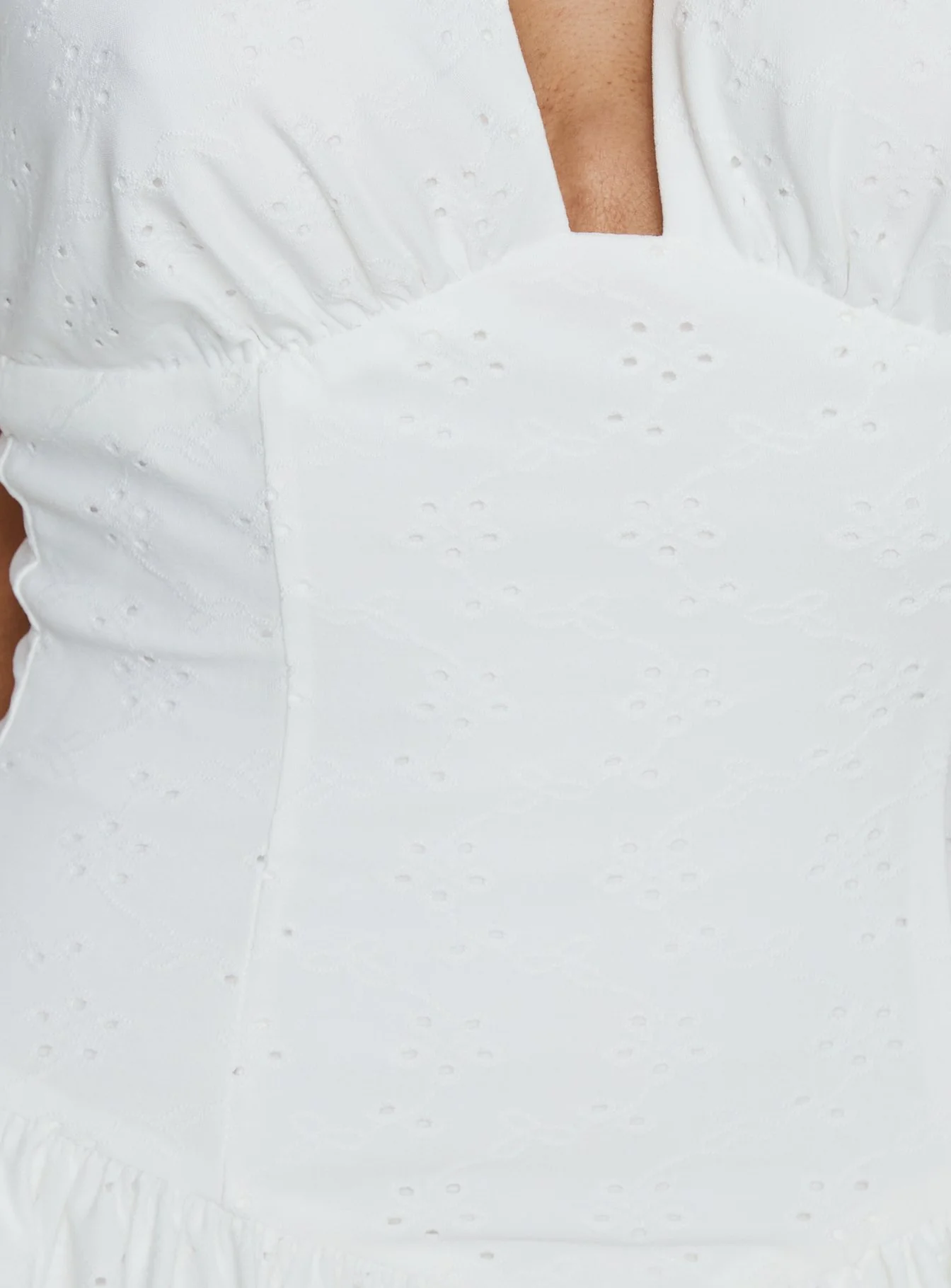 Imojen Halter Mini Dress White