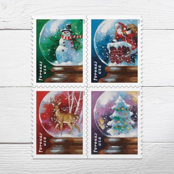 2023 US Snow Globes Booklet Stamps