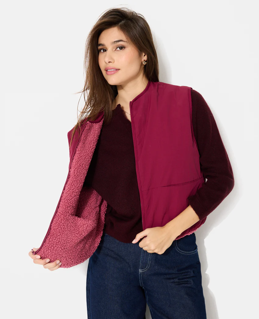 Pimkie Veste sans manches réversible avec sherpa