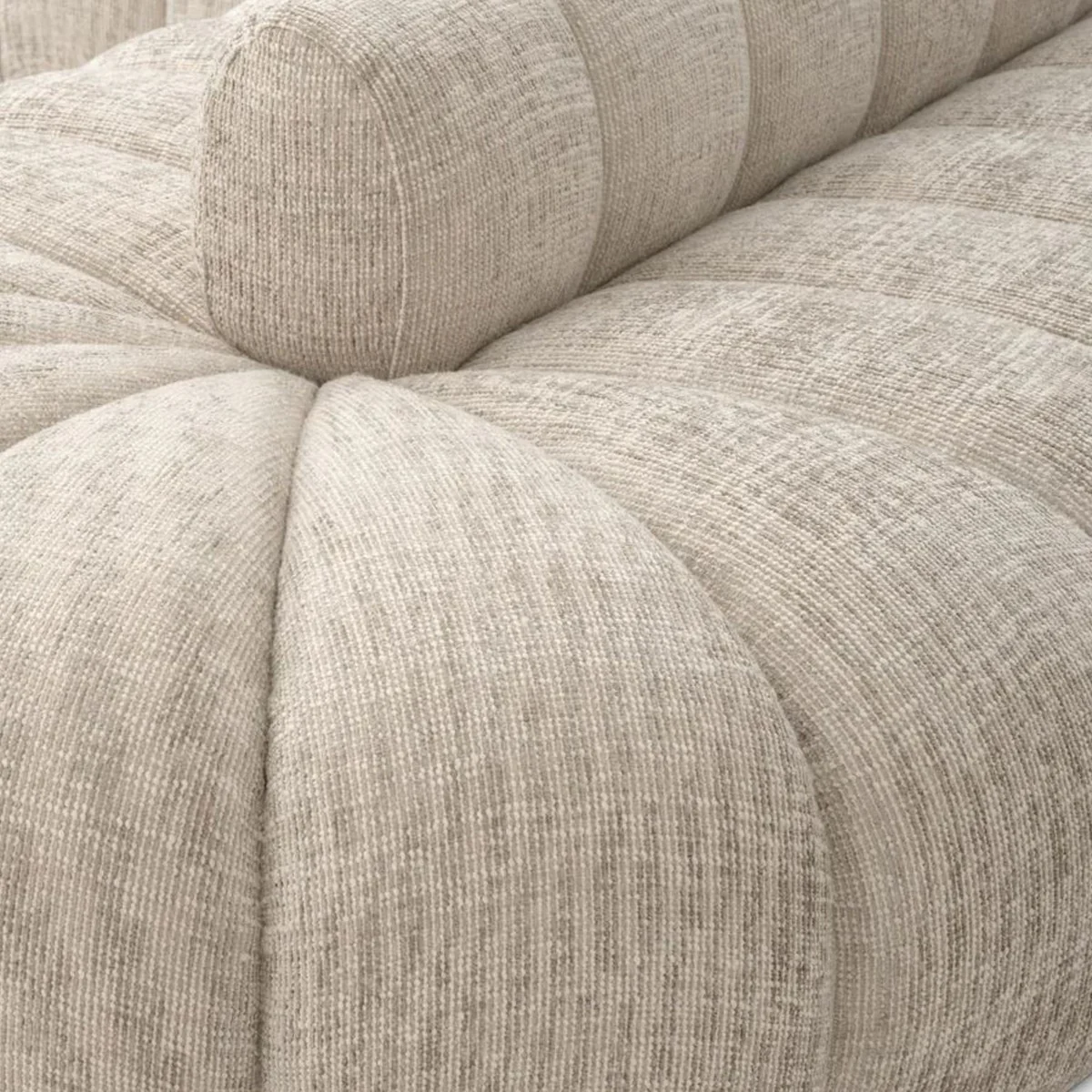 Luxury sofa beige / black 331 cm - luxury hotel furniture