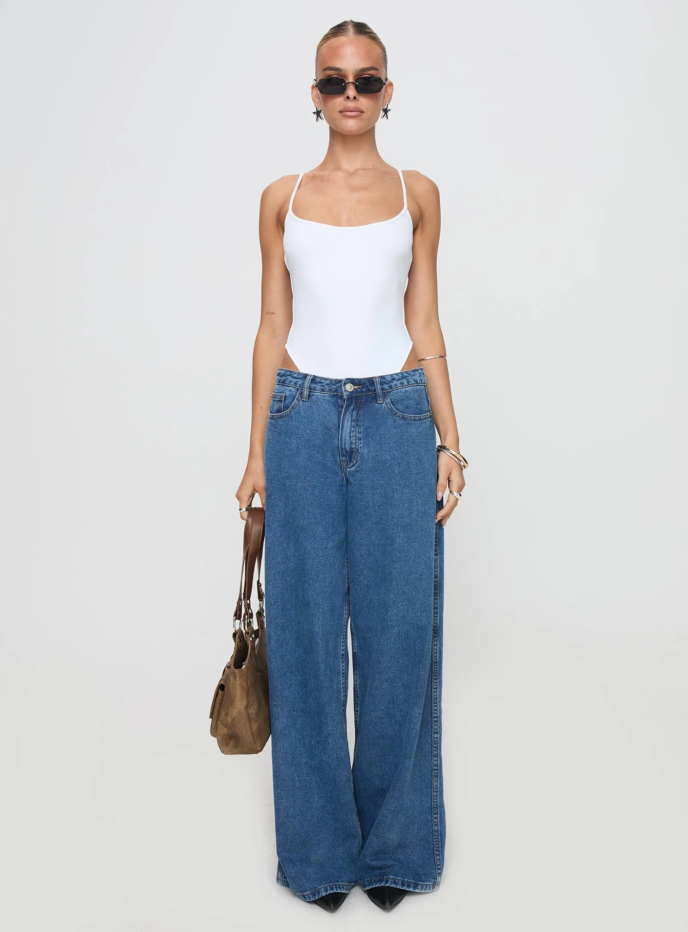 All Tied Up Bodysuit White Tall