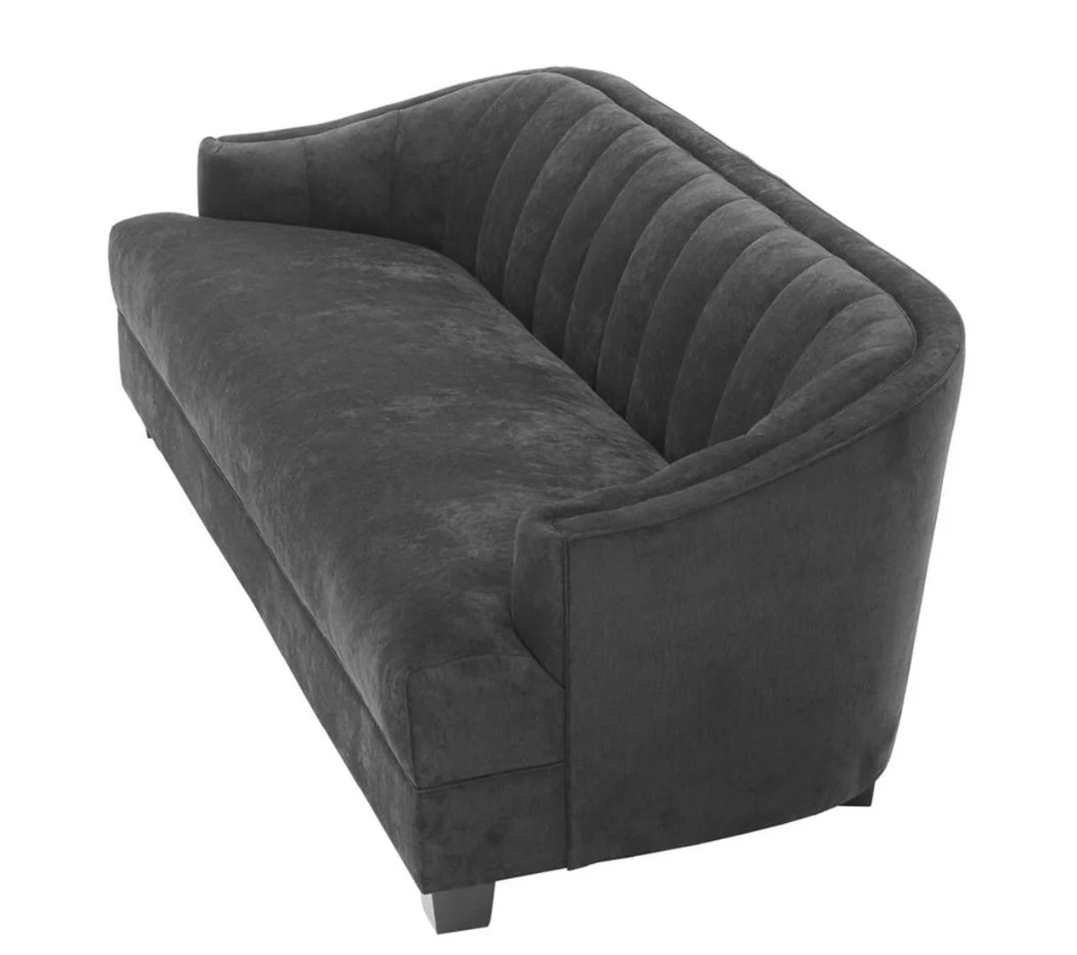 Luxury living room sofa in black 230 x 90 x H. 75 cm - luxury furniture